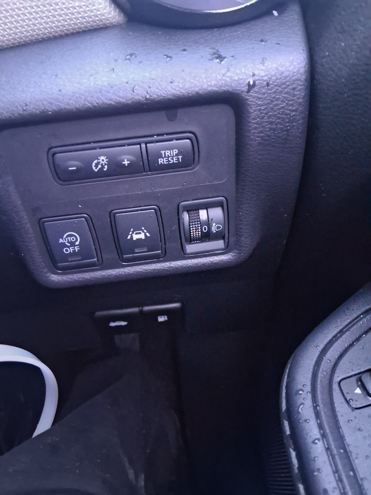 2018 NISSAN MICRA K14 HEADLIGHT ADJUSTER CONTROL SWITCH PANEL