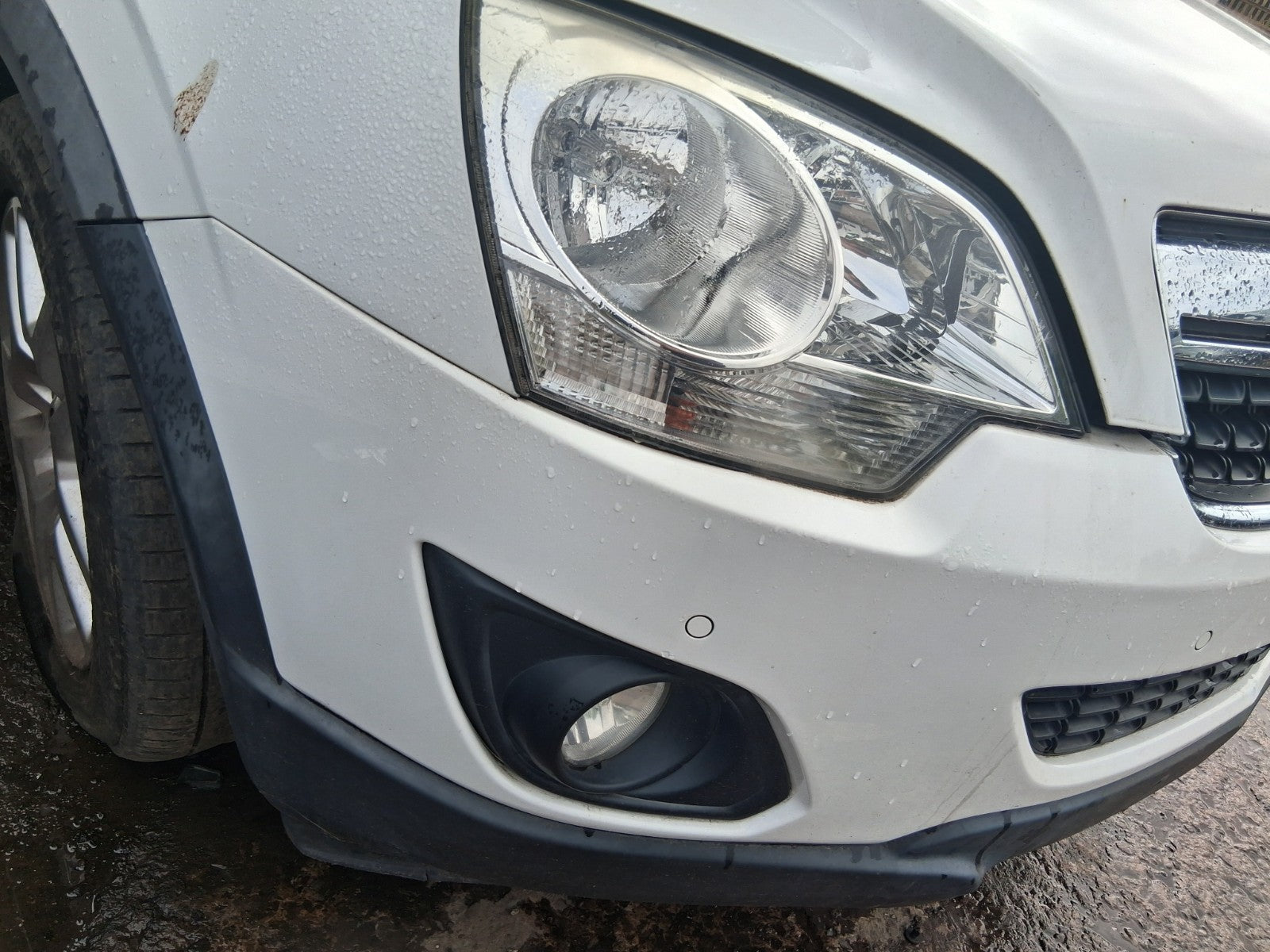 2015 VAUXHALL ANTARA MK1 FRONT COMPLETE BUMPER FOG LIGHT WHITE GAZ