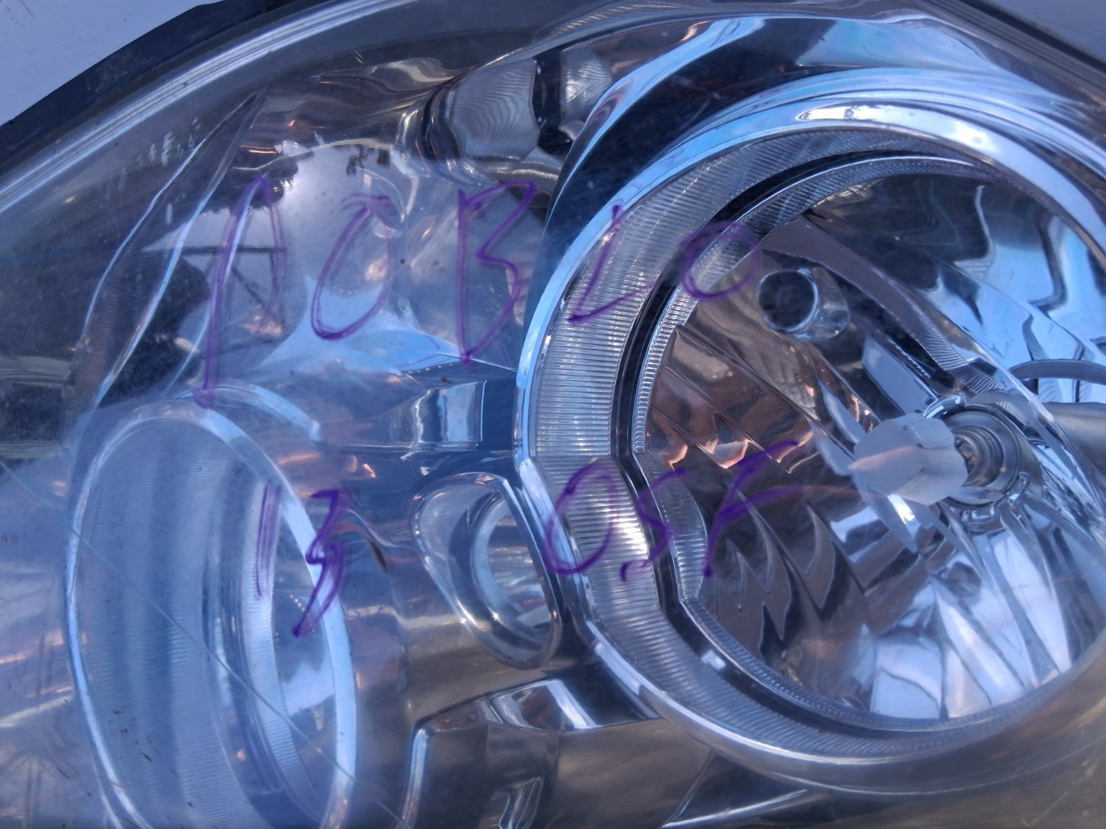 2013 FIAT DOBLO OSF OFF RIGHT DRIVER SIDE FRONT HEADLIGHT HEADLAMP 46380711