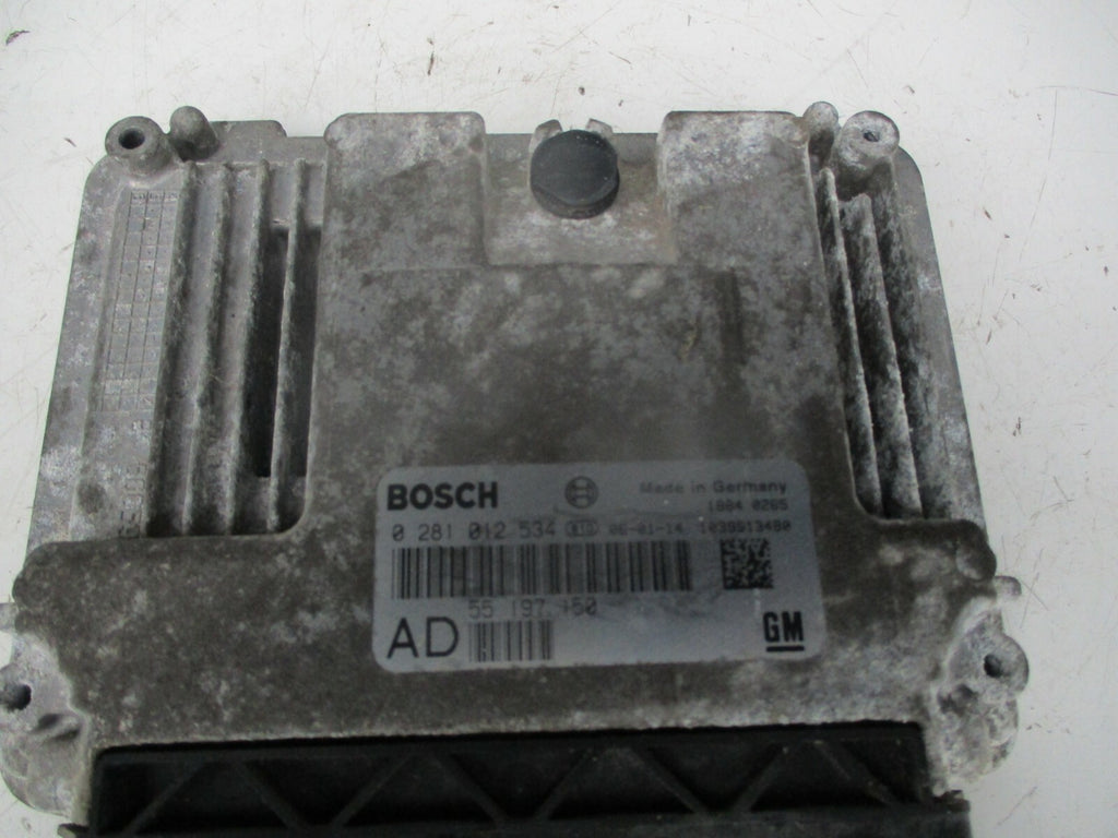 VAUXHALL SIGNUM 2006 1.9 CDTI ECU ENGINE CONTROL UNIT MODULE 0281012534 55197150
