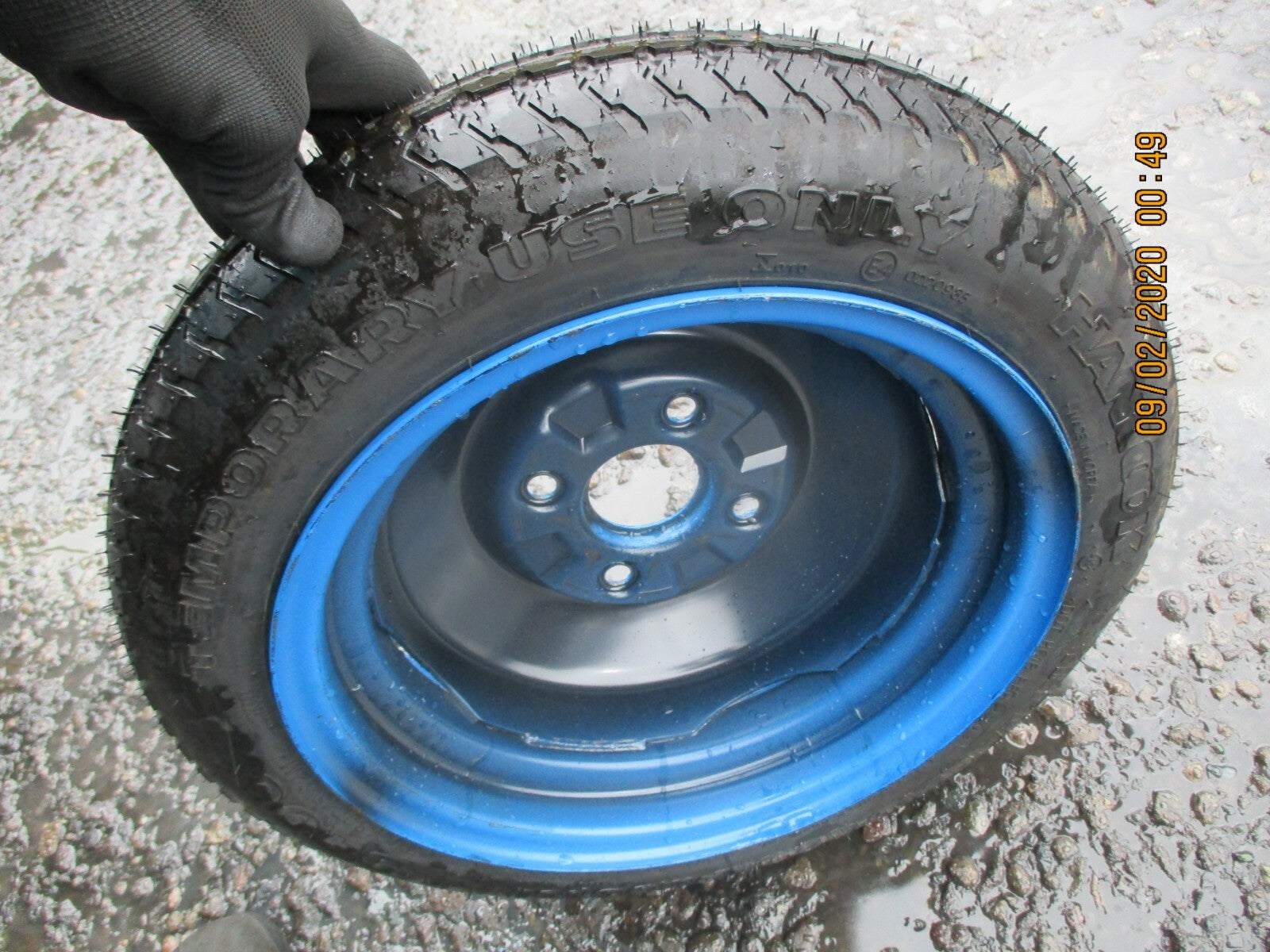 DAEWOO MATIZ 2004 SPACE SAVER WHEEL & TYRE 4 STUD 105 80 D13