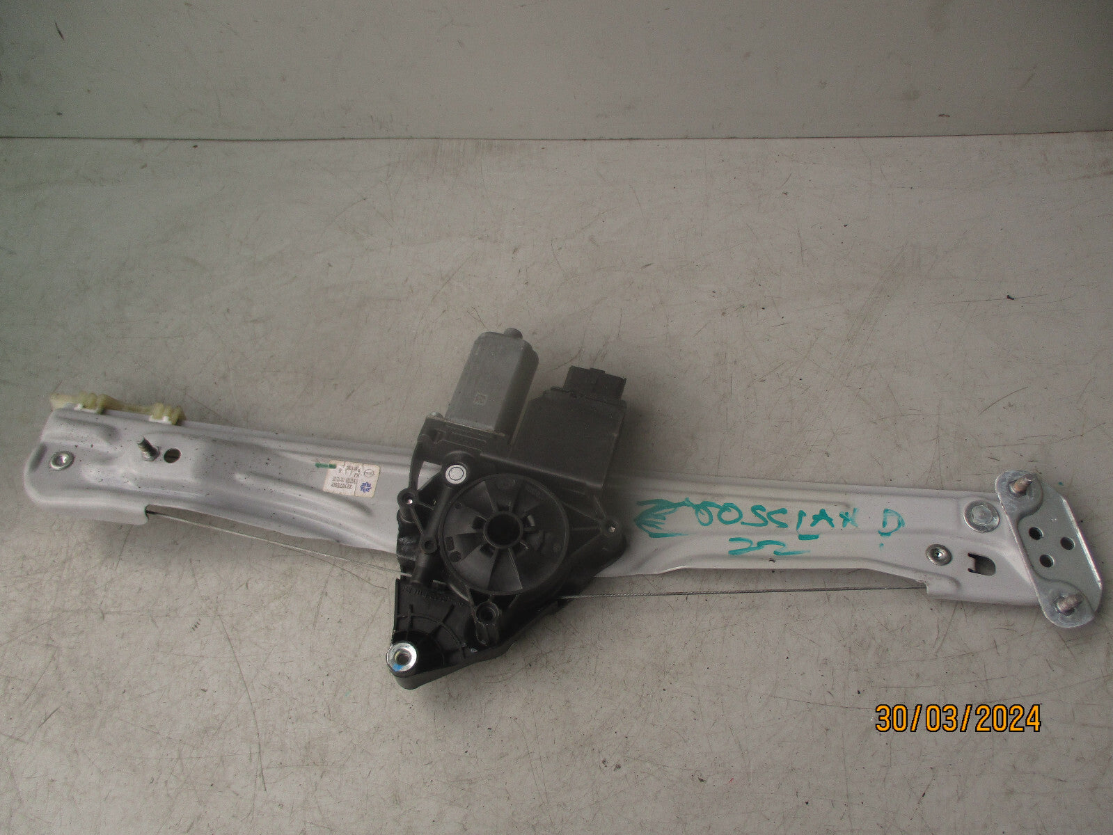2022 VAUXHALL CROSSLAND OSF DRIVER FRONT DOOR WINDOW MOTOR & REGULATOR  39187590