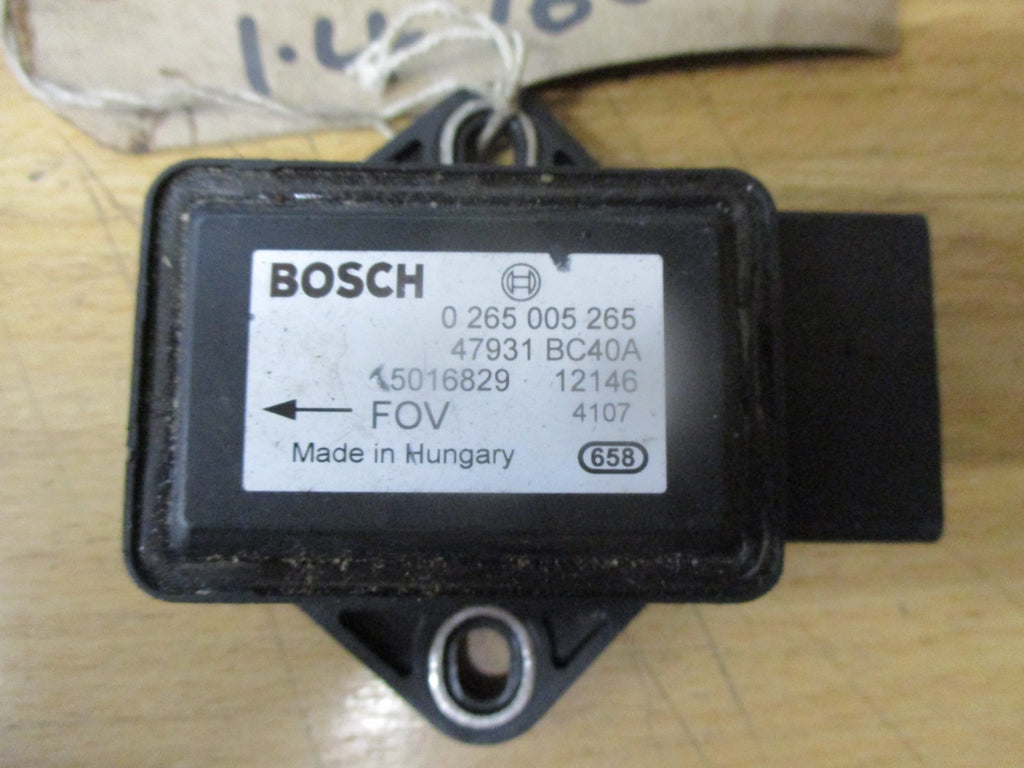 NISSAN NOTE E11 2011 1.4 16V PETROL ACCELERATION YAW RATE SENSOR UNIT 0265005265