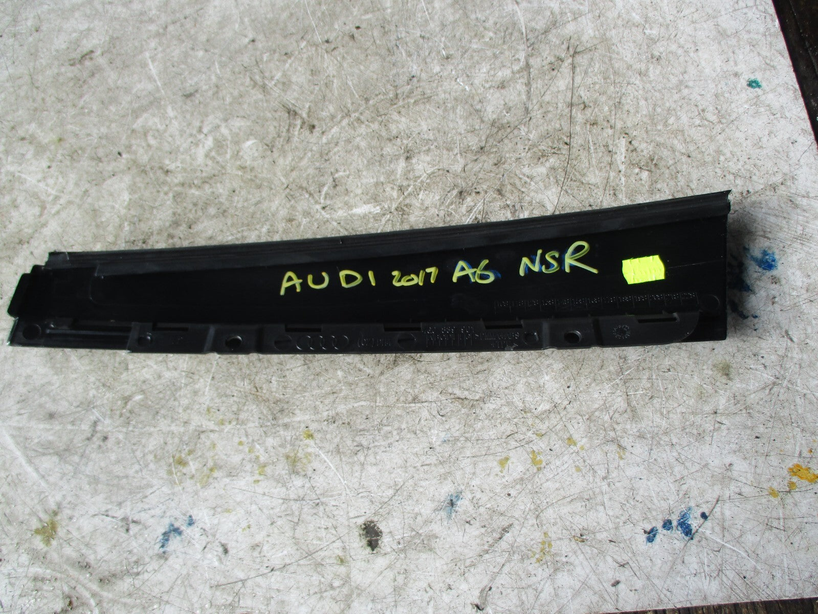 AUDI A6 C7 2017 NSR PASSENGER SIDE REAR DOOR EXTERIOR DOOR PILLAR TRIM 4G0839901