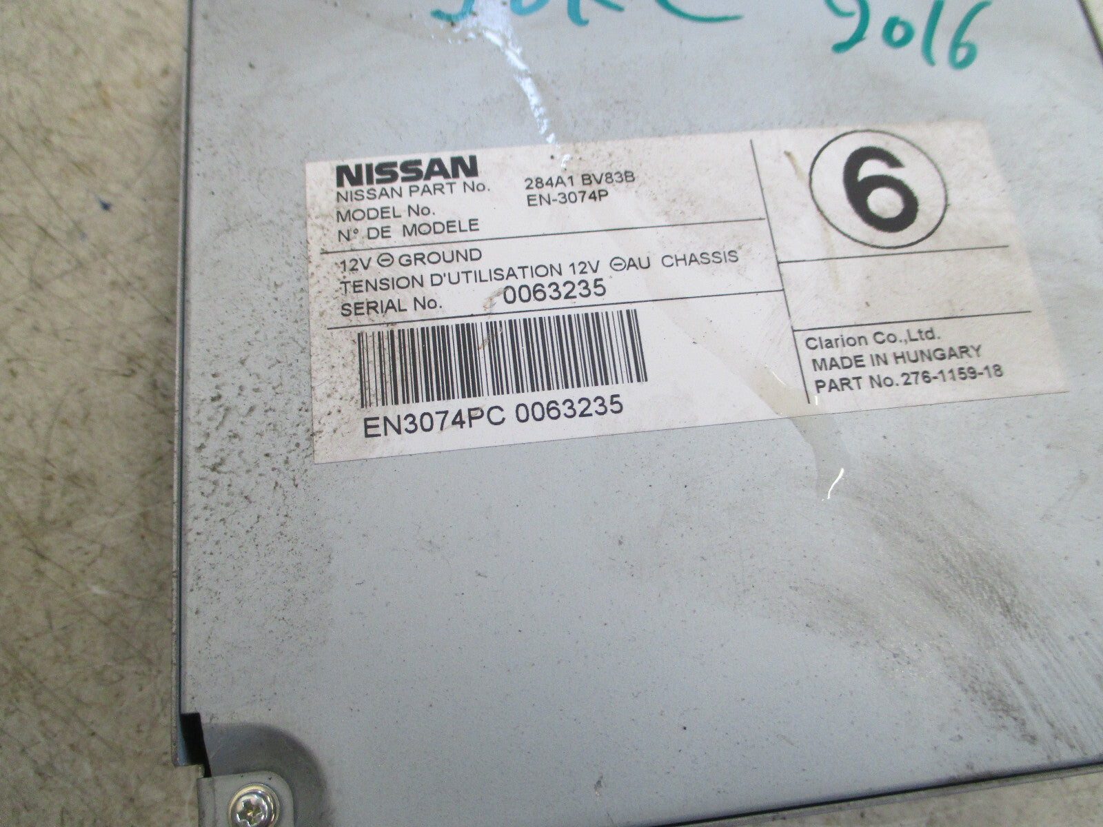 NISSAN JUKE F15 2016 CAMERA ECU ENGINE CONTROL MODULE 284A1BV83B