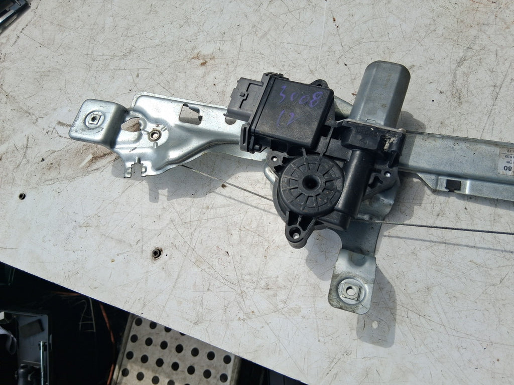 2012 PEUGEOT 3008 MK1 NSF PASSENGER FRONT LEFT WINDOW MOTOR REGULATOR 9682808780