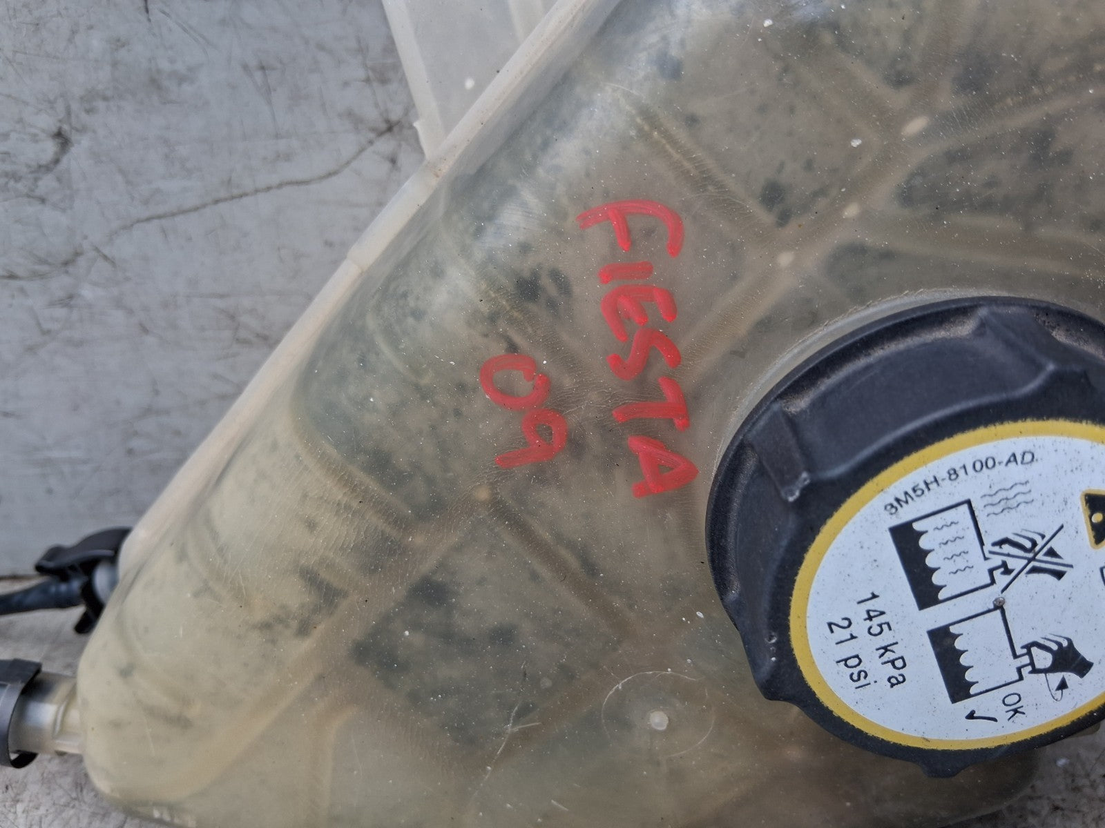 2009 FORD FIESTA MK7 1.6 PETROL WATER EXPANSION COOLANT OVERFLOW TANK 8V218K218