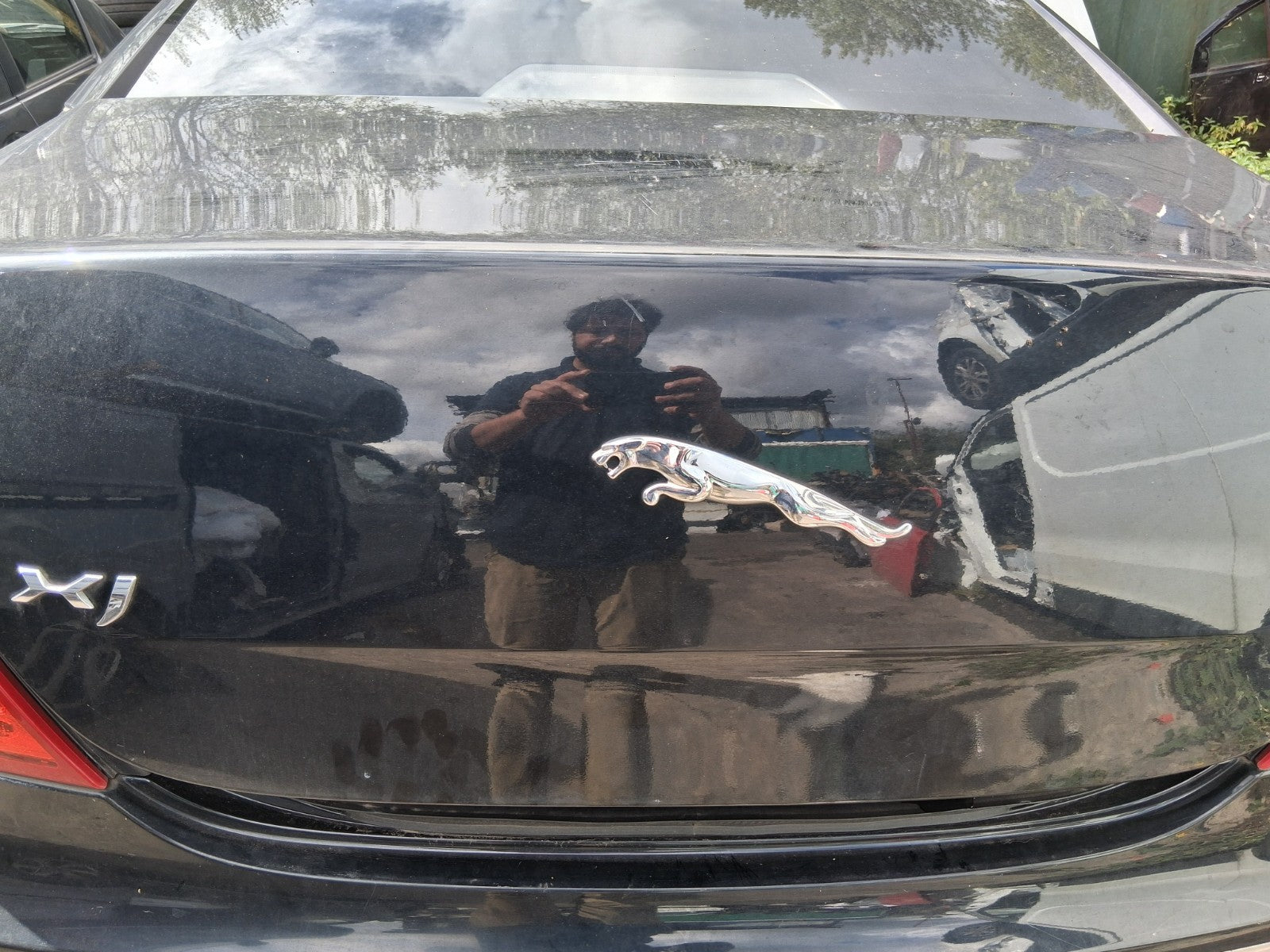 2012 JAGUAR XJ X351 COMPLETE REAR TAILGATE BOOTLID MIDNIGHT BLACK MET PEF