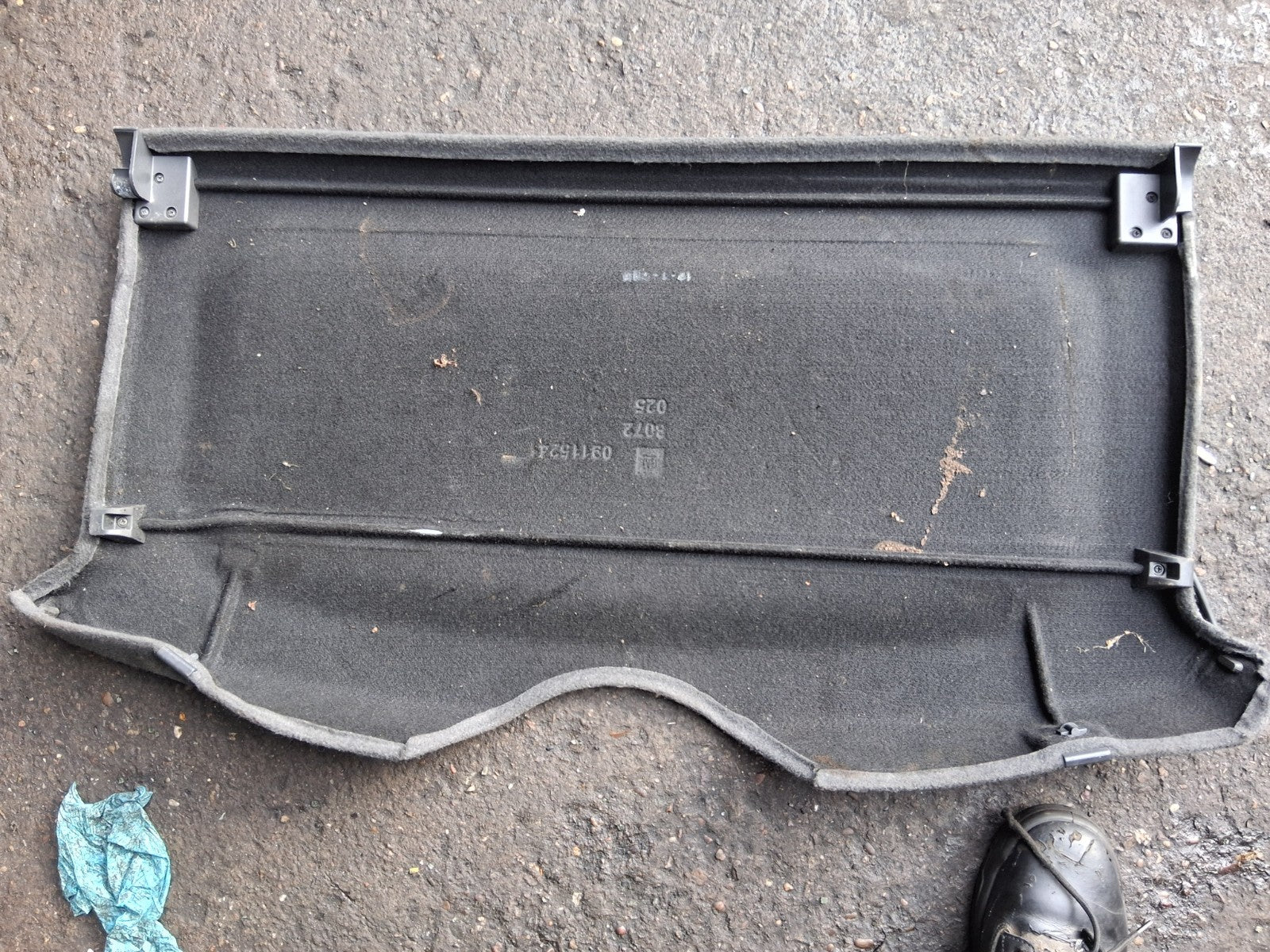 2005 VAUXHALL CORSA C REAR STORAGE LOAD COVER PARCEL SHELF 09115241