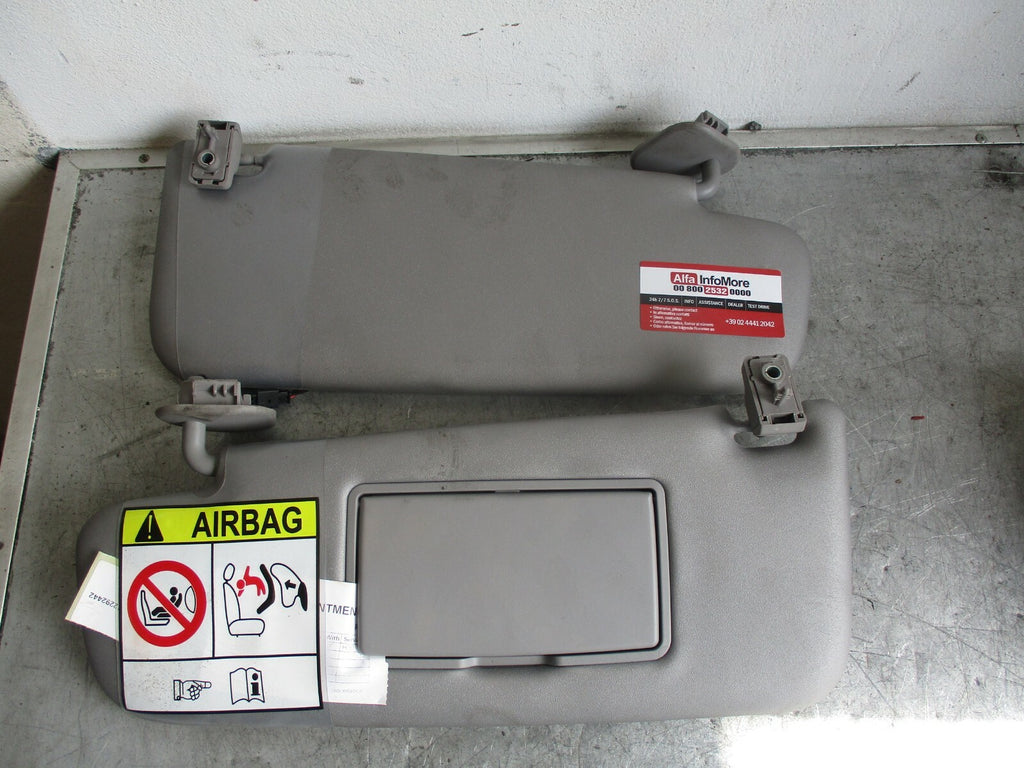 ALFA ROMEO GIULIETTA 940 OS NS DRIVER PASSENGER SIDE FRONT SUN VISORS