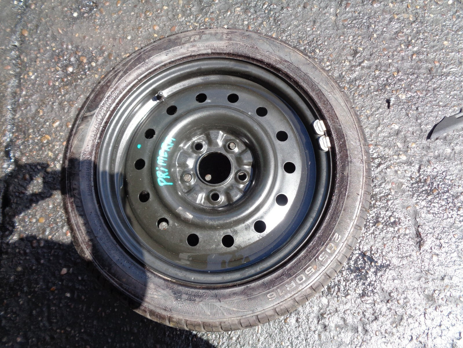 NISSAN PRIMERA 2004 EMERGENCY TIME SAVER SPARE WHEEL WITH TYRE 205/50 R16 16