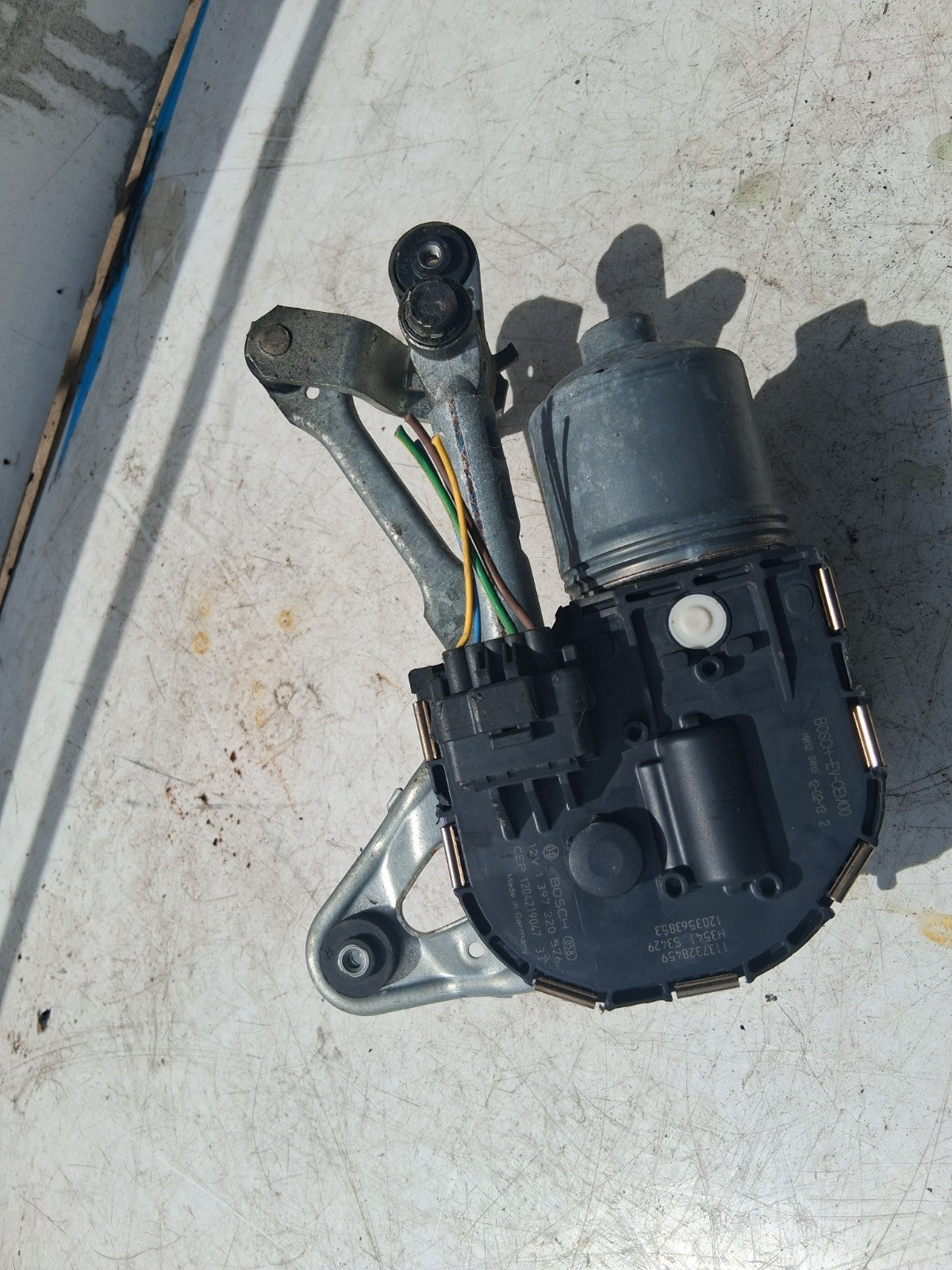 2012 PEUGEOT 3008 NSF PASSENGER SIDE FRONT WIPER MOTOR LINKAGES 9671062180