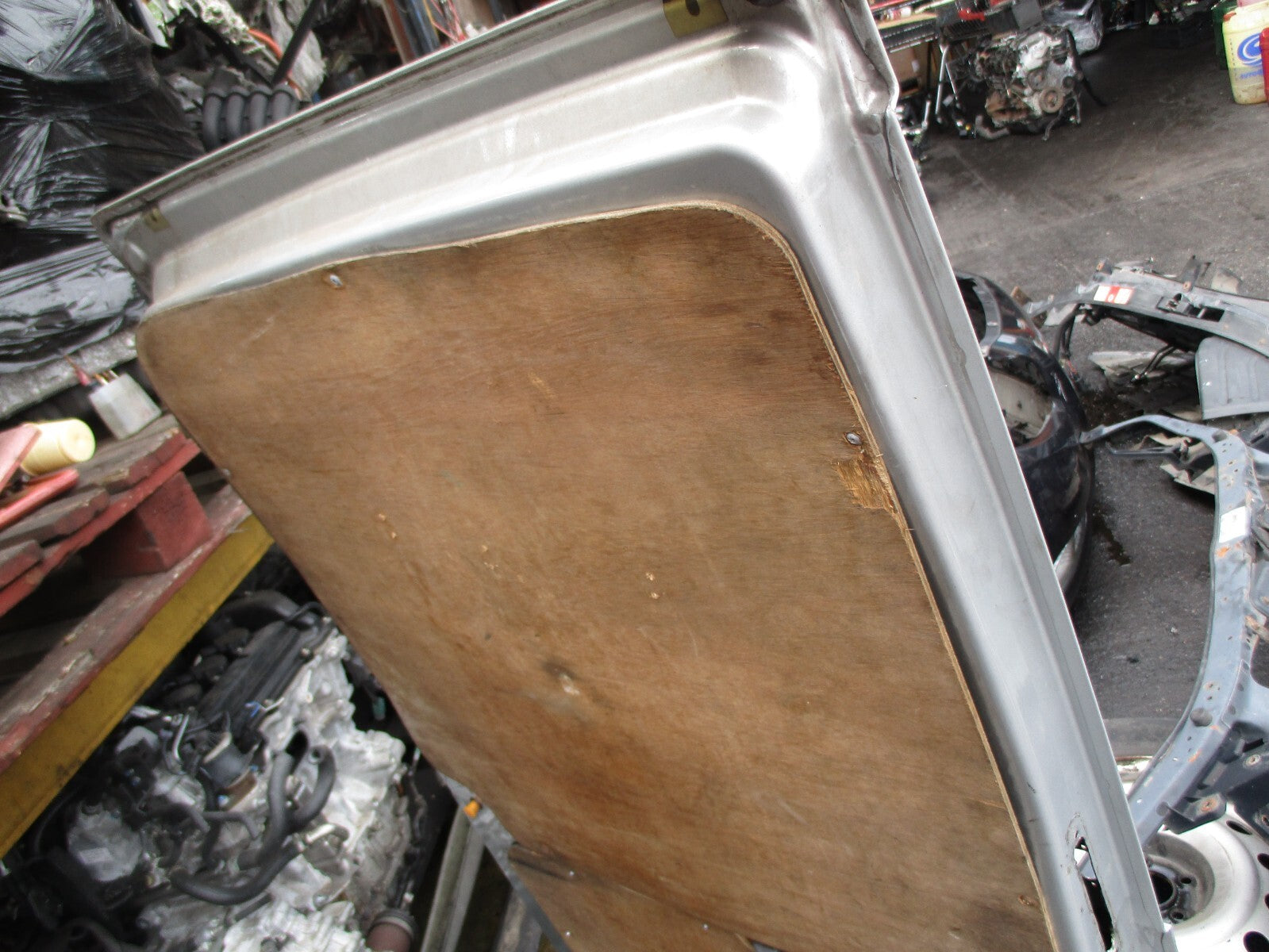 FORD TRANSIT MK6 2006 OSR DRIVER  SIDE REAR DOOR SILVER