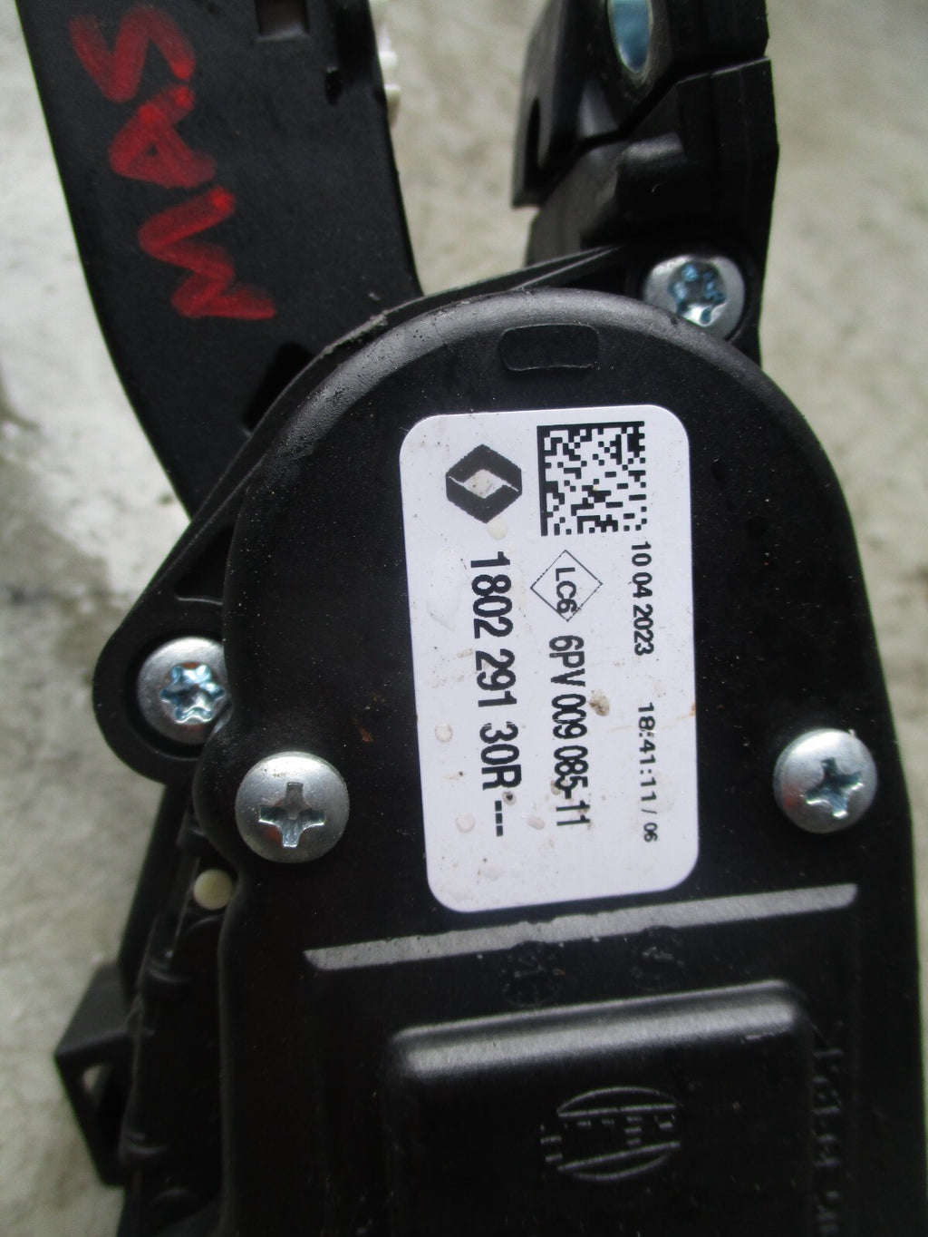 2023 RENAULT MASTER ACCELERATOR THROTTLE PEDAL 180229130R