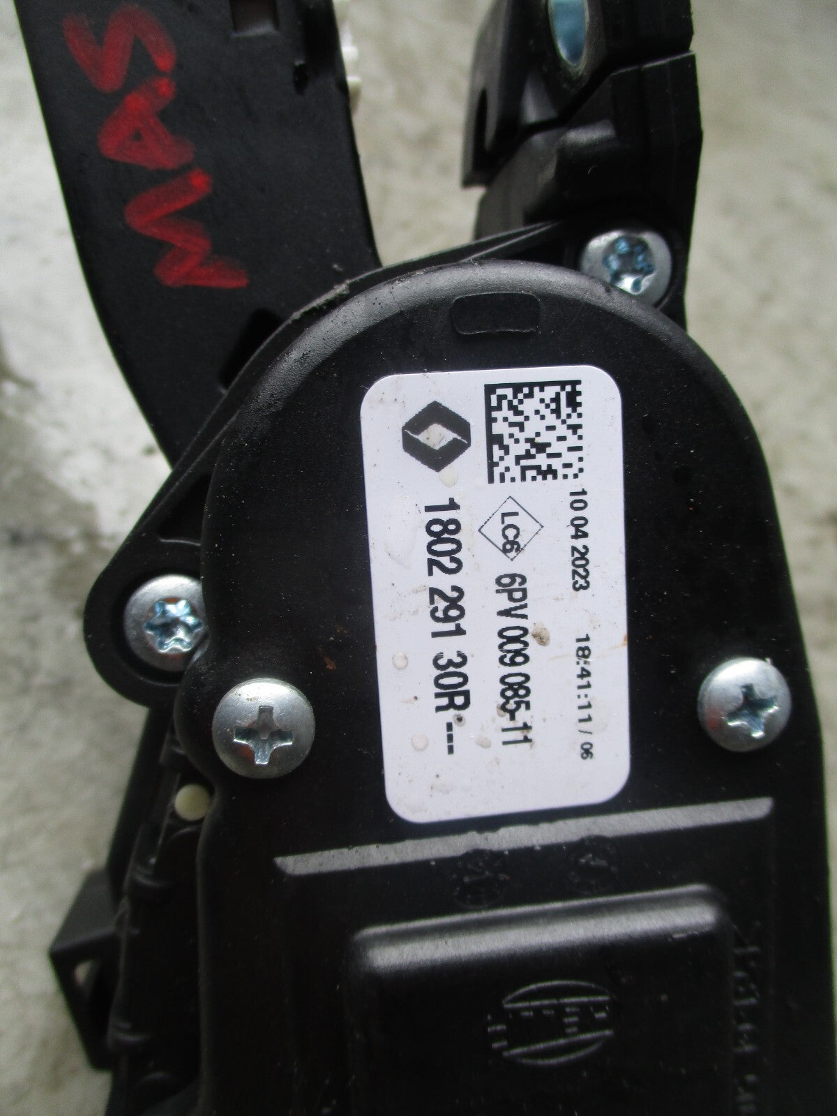 2023 RENAULT MASTER ACCELERATOR THROTTLE PEDAL 180229130R