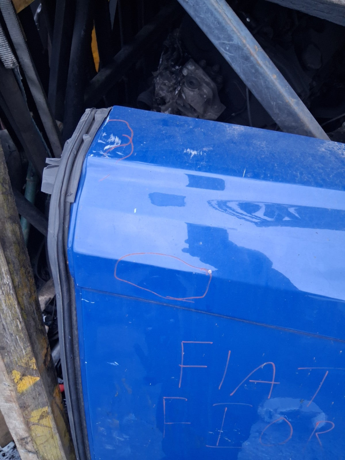 2016 FIAT FIORINO OSR DRIVER SIDE REAR RIGHT COMPLETE DOOR BLUE