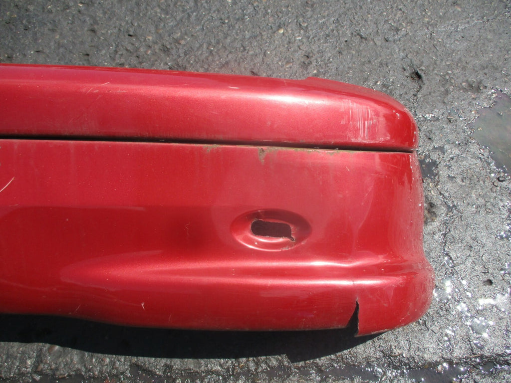 PEUGEOT 206 2007 COMPLETE REAR BACK PLASTIC BUMPER WITH LIGHT IN RED