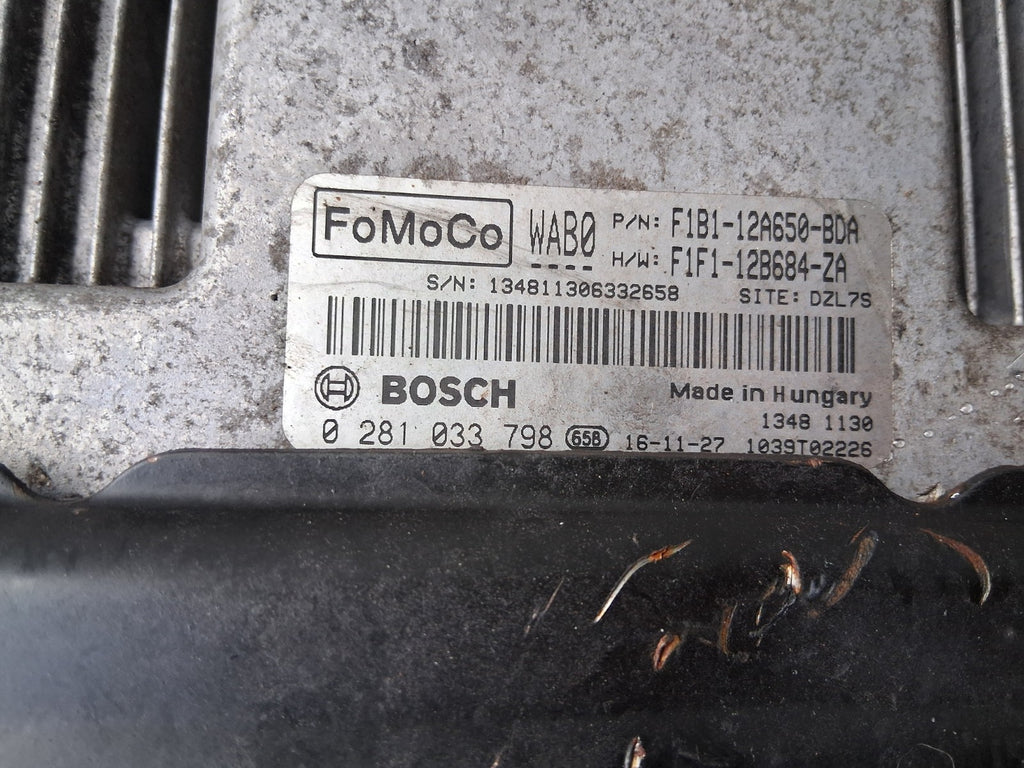 2017 FORD FIESTA MK7 1.5 DIESEL ECU ENGINE CONTROL UNIT F1B112A650BDA