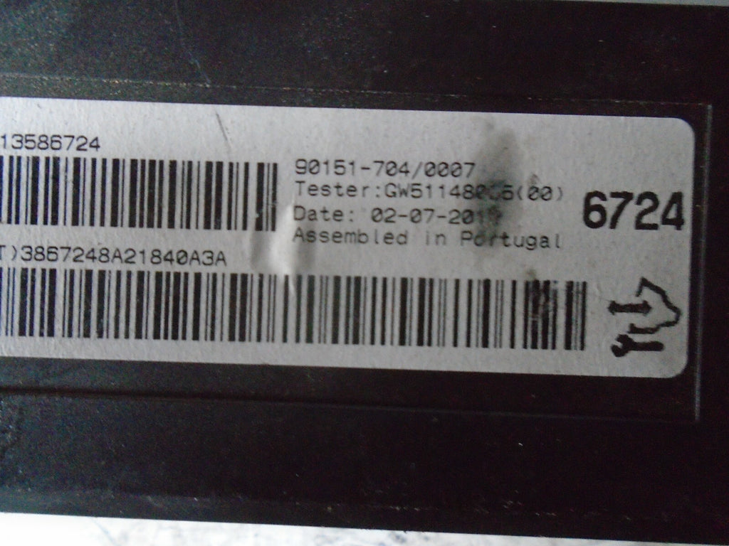 VAUXHALL MOKKA 2013 MK1 J13 CLIMATE CONTROL MODULE 90151704