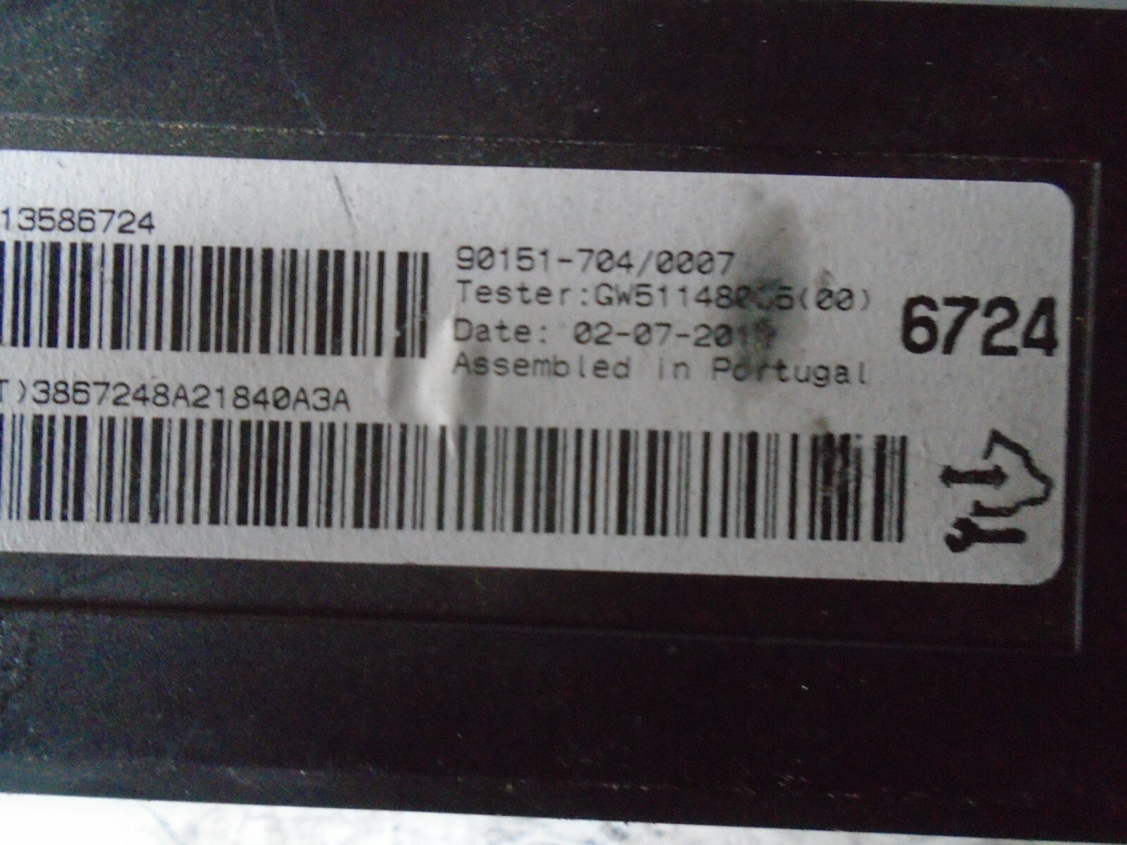 VAUXHALL MOKKA 2013 MK1 J13 CLIMATE CONTROL MODULE 90151704