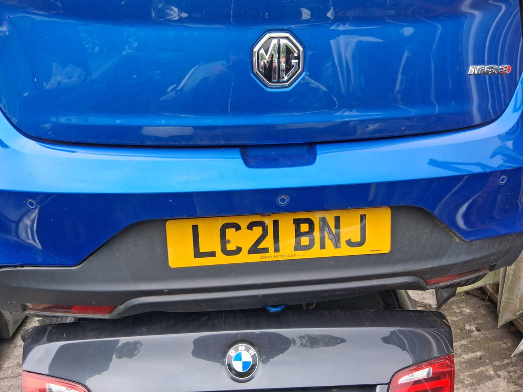 2021 MG 3 MK2 EXCLUSIVE FACELIFT REAR COMPLETE BUMPER REGAL MOUNTAIN BLUE 5JSJ