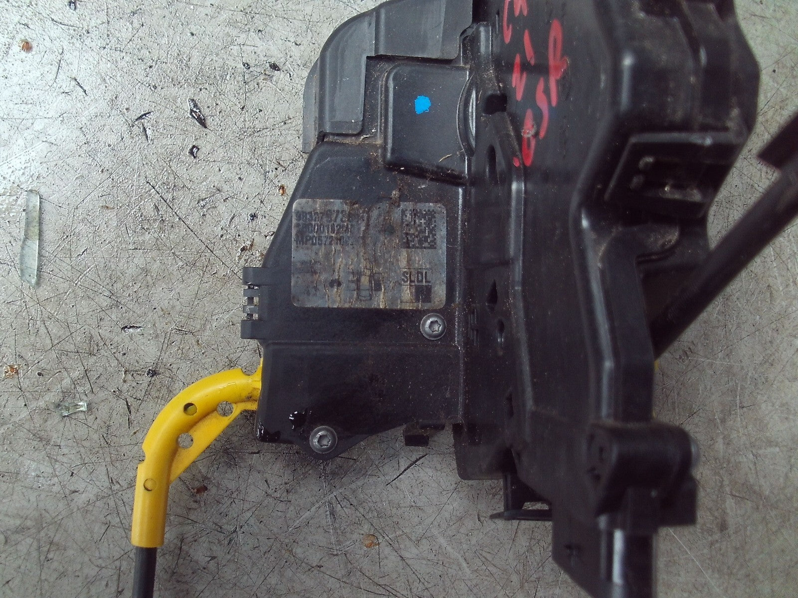 2021 CITROEN C4 MK3 OSR DRIVING SIDE REAR RIGHT SIDE DOOR LOCK HATCH 9832797680