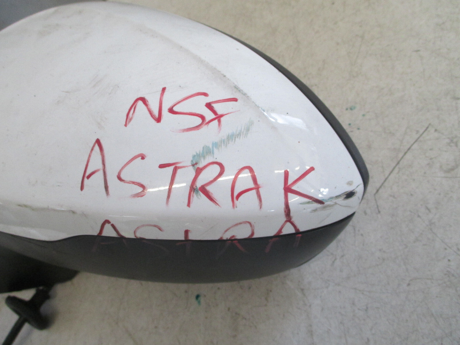 VAUXHALL ASTRA K MK7 2020 NS PASSENGER SIDE ELECTRIC DOOR WING MIRROR WHITE Z40R