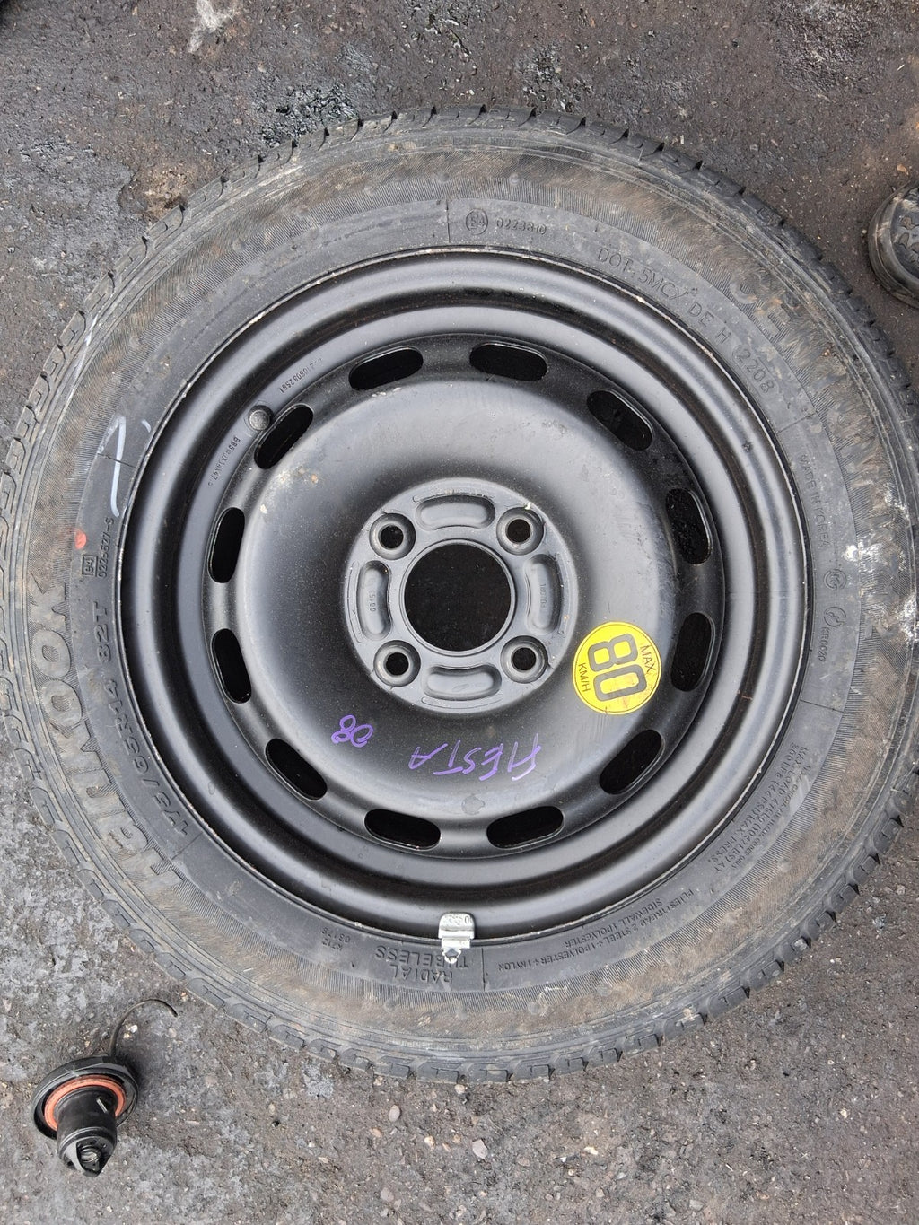2006 FORD FIESTA MK6 14 INCH SPACE SAVER SPARE WHEEL WITH TYRE 175/65R14