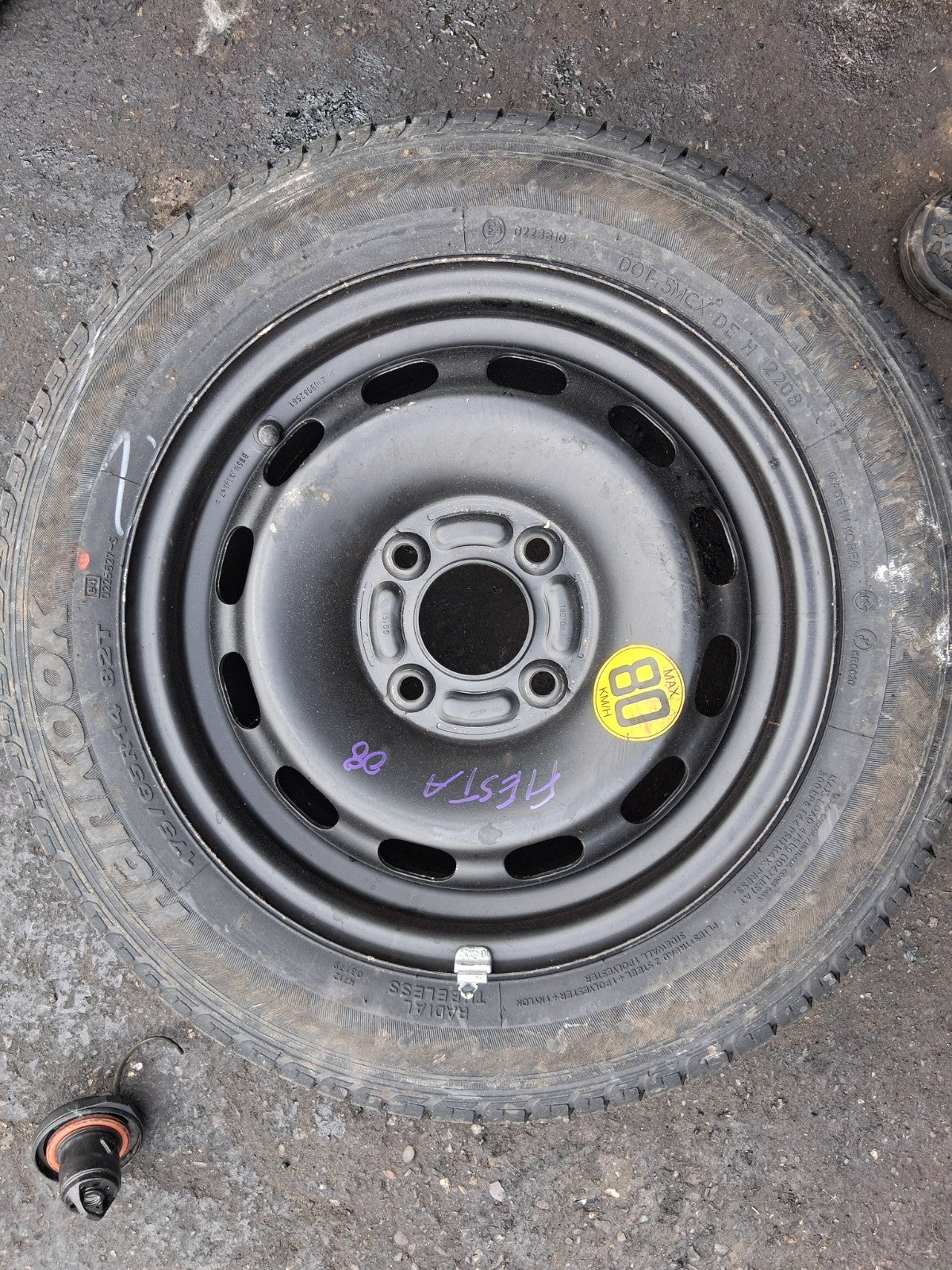 2006 FORD FIESTA MK6 14 INCH SPACE SAVER SPARE WHEEL WITH TYRE 175/65R14