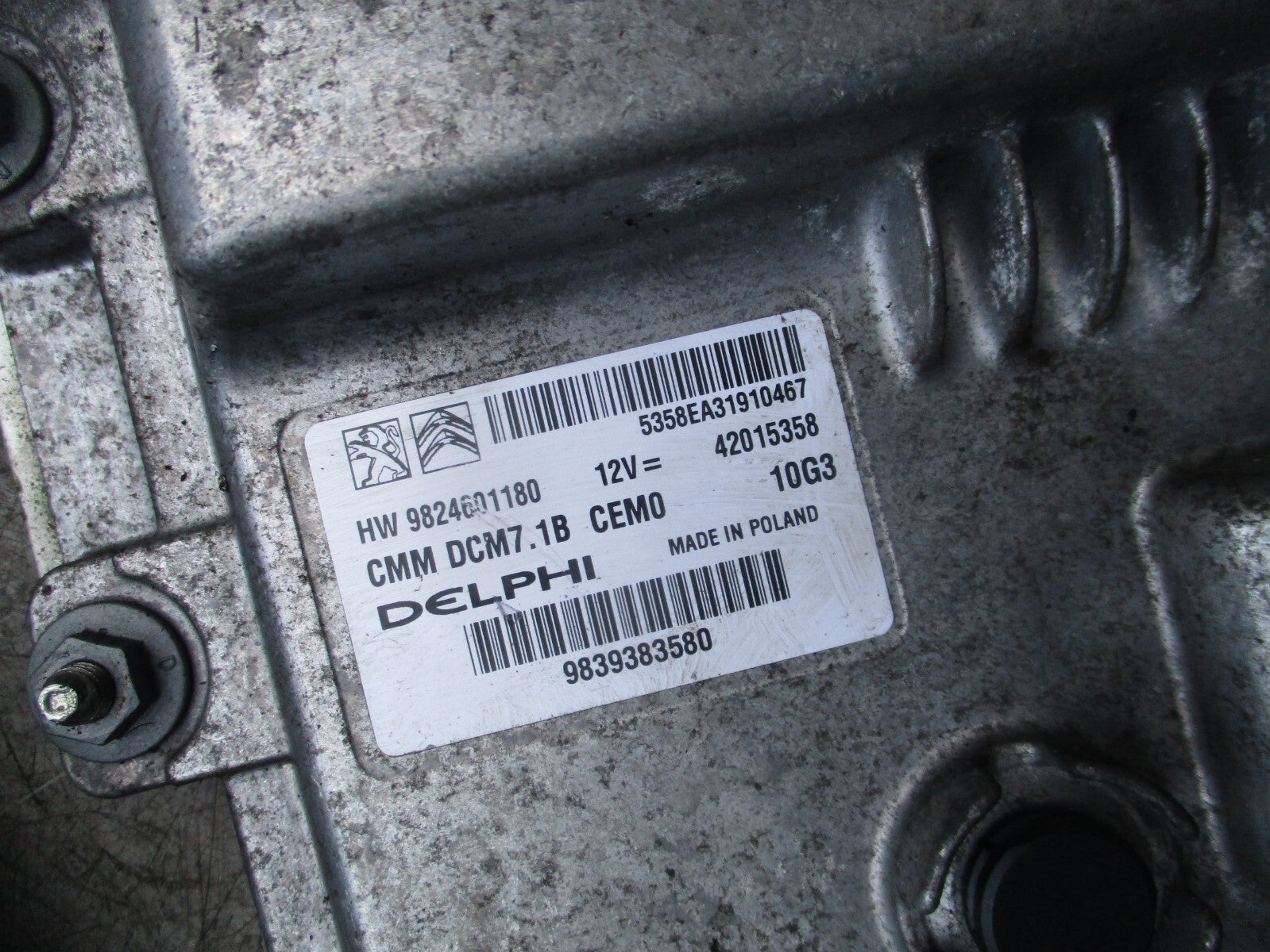 2023 VAUXHALL MOVANO C 2.2 DIESEL ECU ENGINE CONTROL MODULE 9824601180