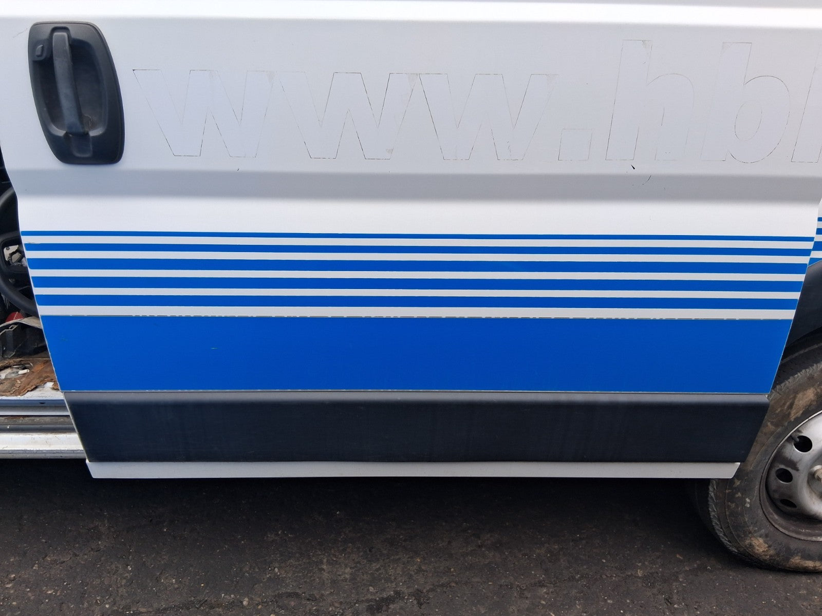 2023 FIAT DUCATO MK3 EXTRA HIGH ROOF NSR PASSENGER SIDE SLIDING DOOR BARE WHITE