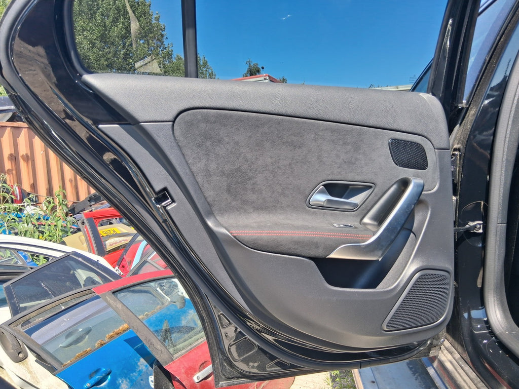 2023 MERCEDES BENZ A CLASS W177 NSR PASSENGER SIDE REAR DOOR CARD RED STITCH