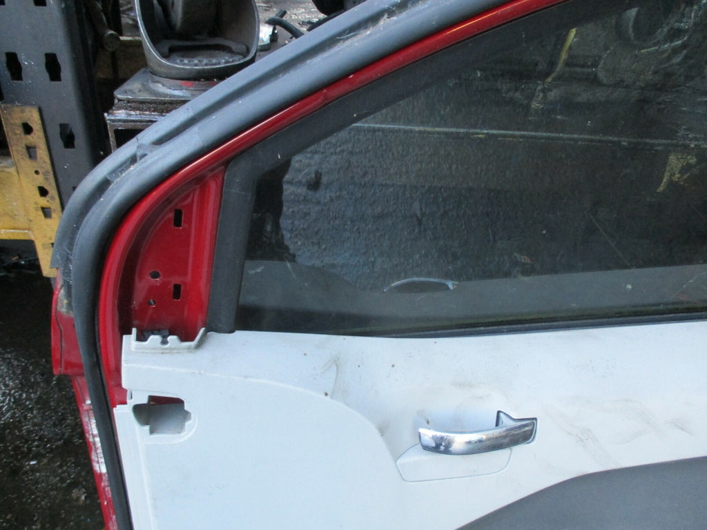 DODGE CALIBER 2008 COMPLETE OSF DRIVER SIDE FRONT DOOR GLASS HANDLE CARD IN RED