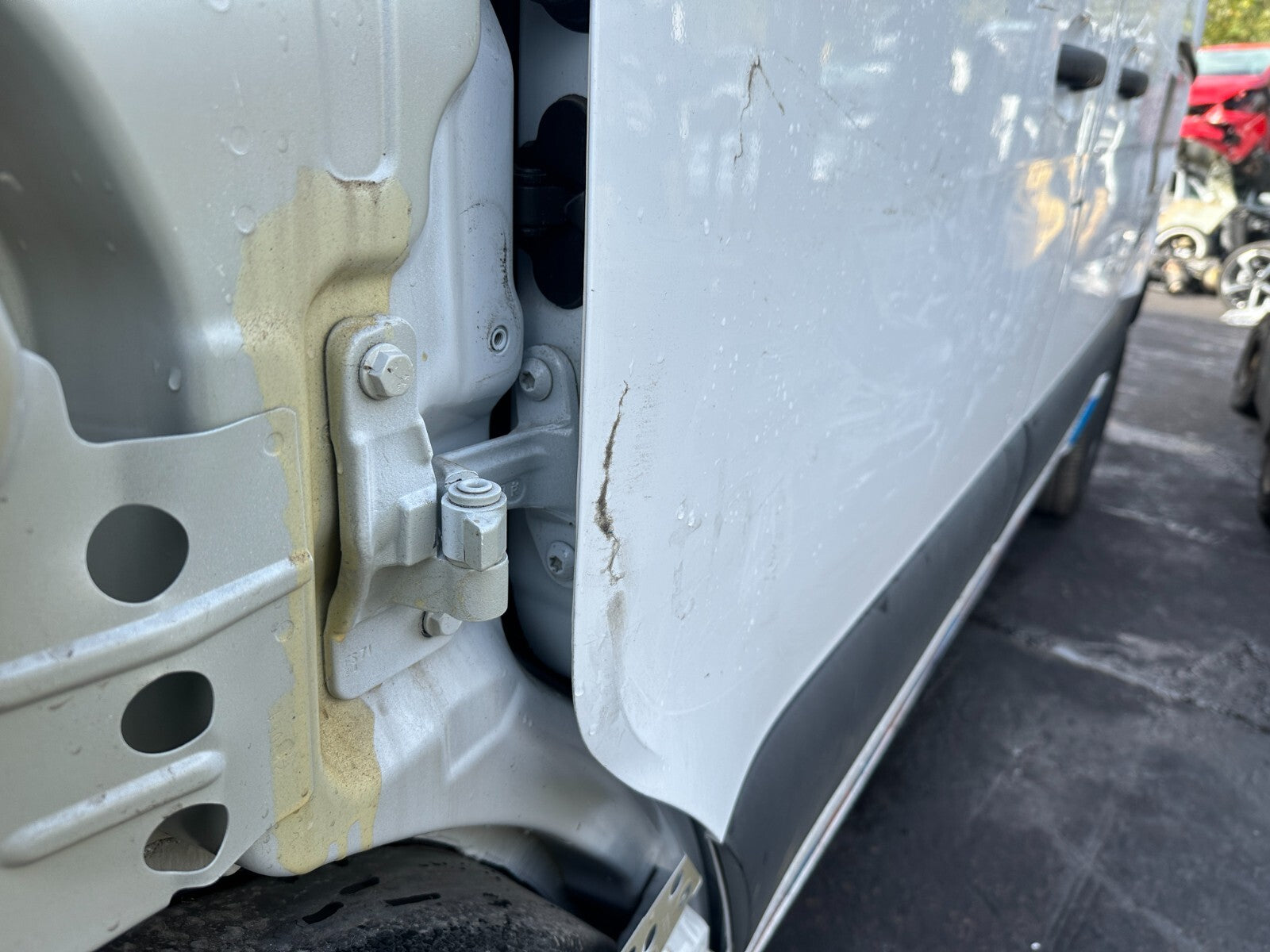 2024 MERCEDES SPRINTER W907 NSF PASSENGER SIDE FRONT DOOR BARE WHITE