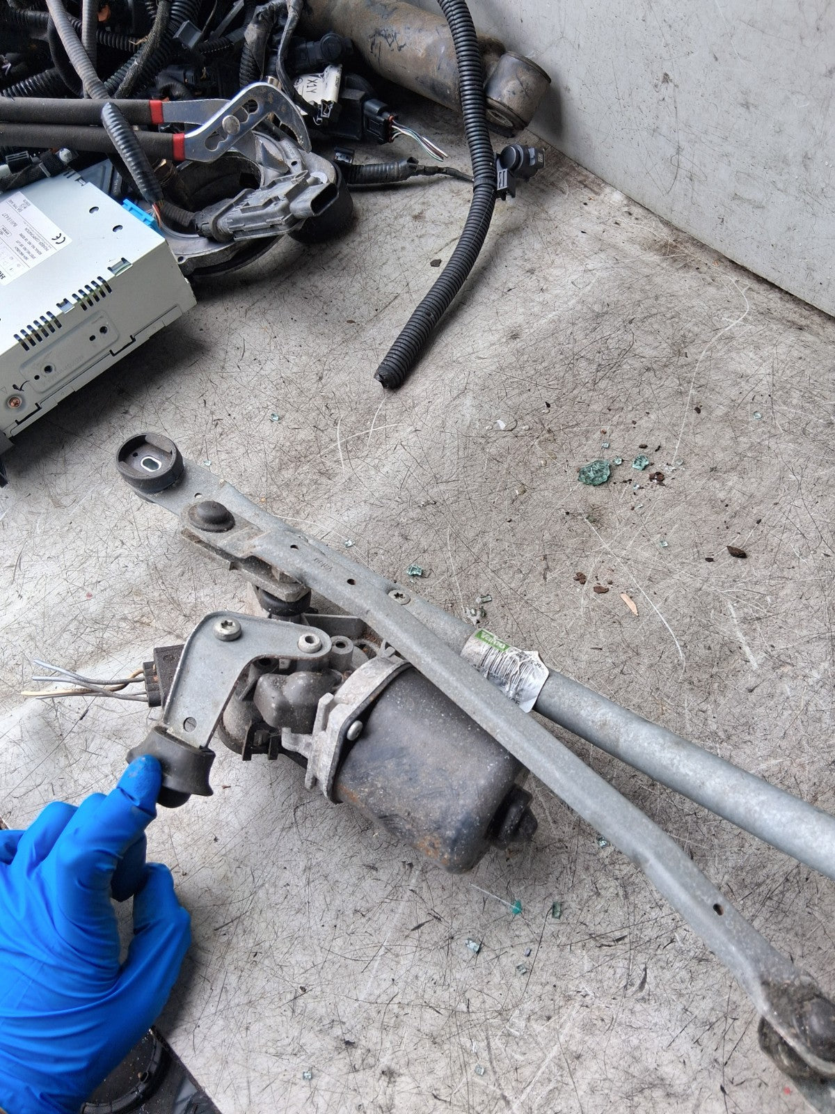 2008 CITROEN C2 FRONT WIPER  MOTOR AND LINKAGE FRONT