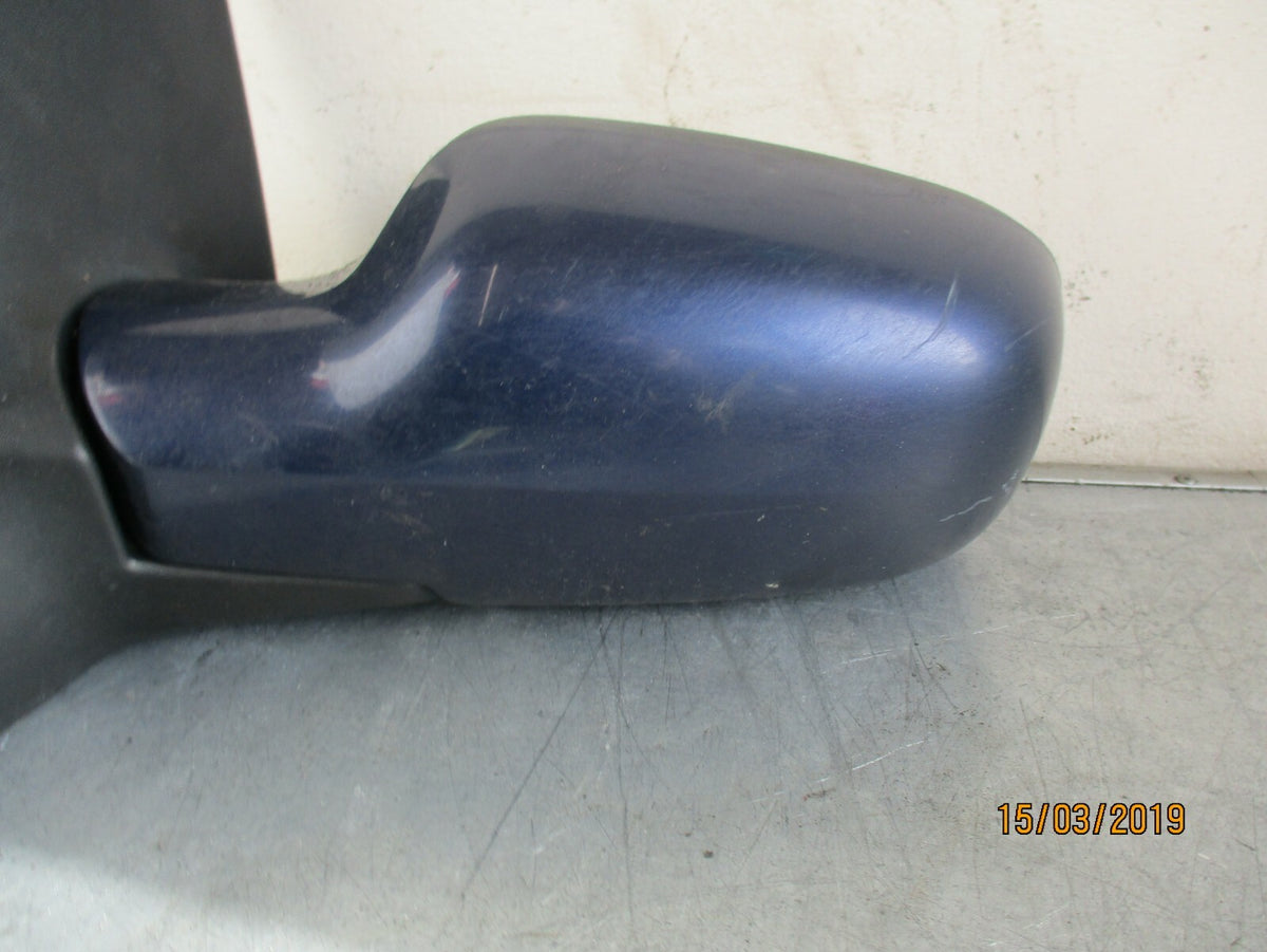 RENAULT MEGANE MK2 NS PASSENGER SIDE ELECTRIC WING MIRROR BLUE