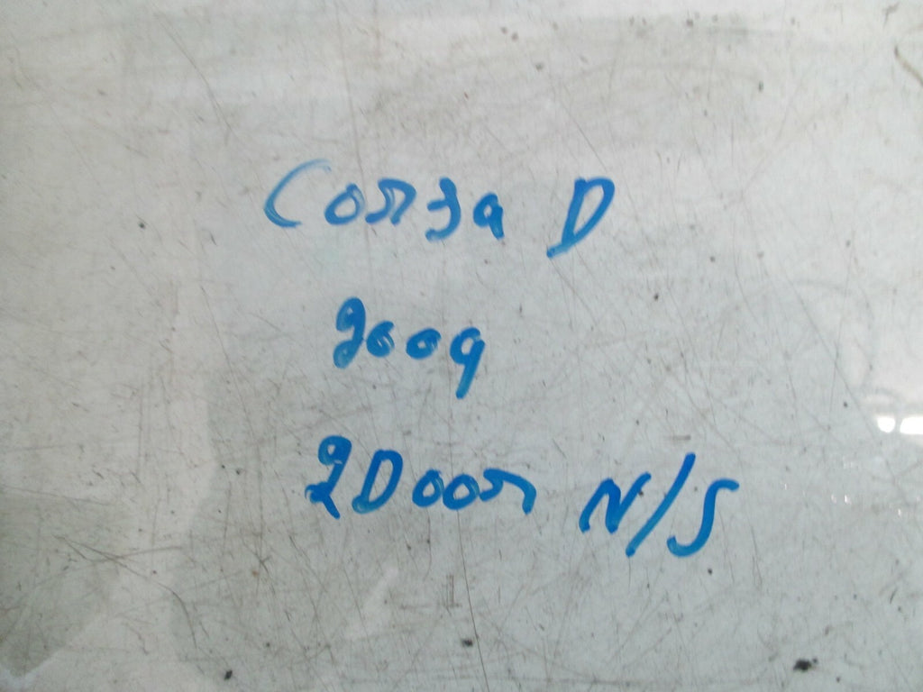 VAUXHALL CORSA D 2009 2 DOOR NS FRONT PASSENGER SIDE WINDOW DOOR GLASS