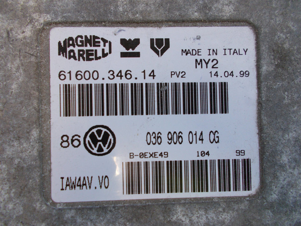 2003 VOLKSWAGEN VW GOLF BORA MK4 1.9 TDI DIESEL ENGINE ECU 036906014CG