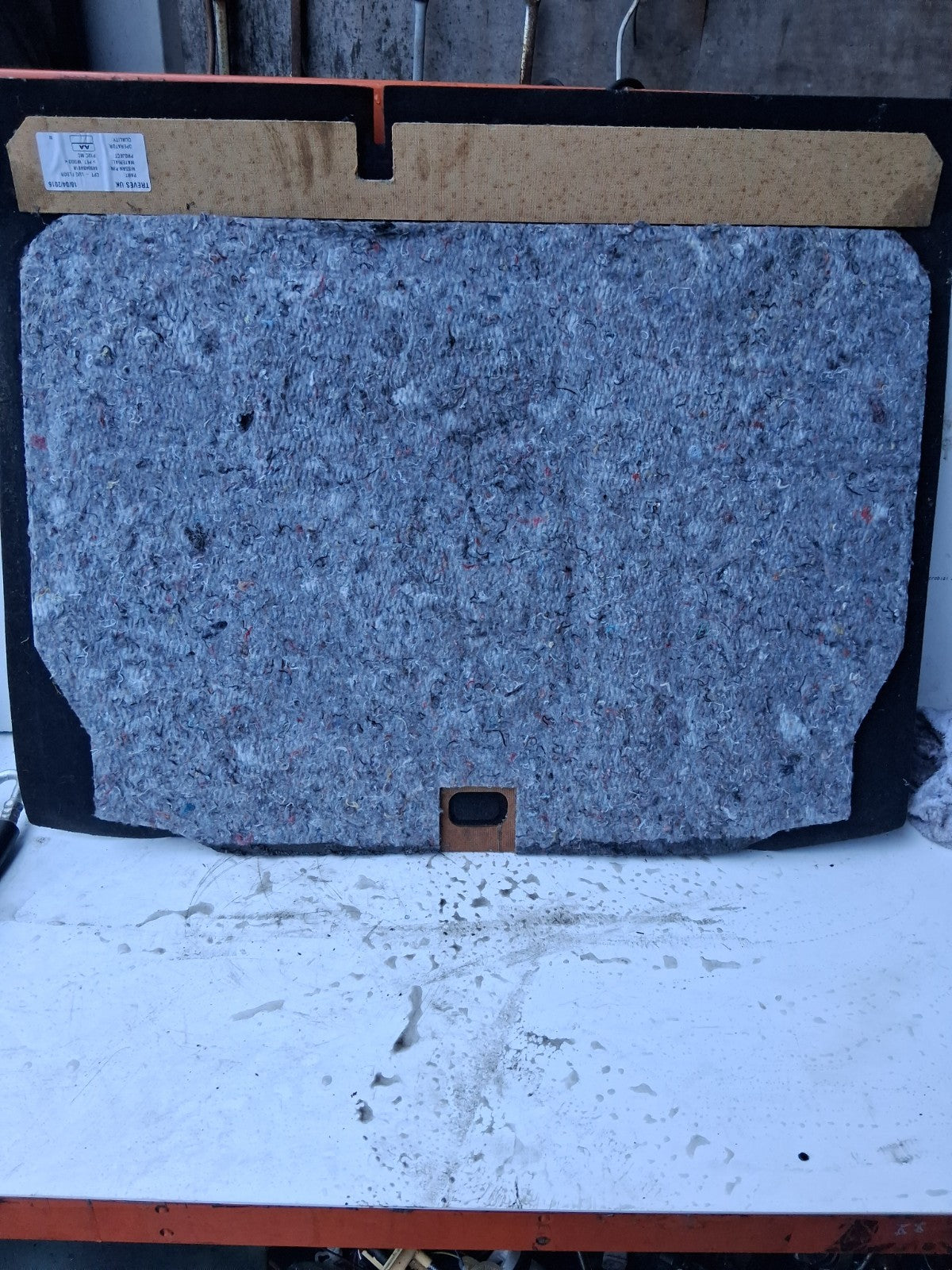 NISSAN JUKE 2016 F15 BOOT COVER LINER CARPET MAT 84904BV81A
