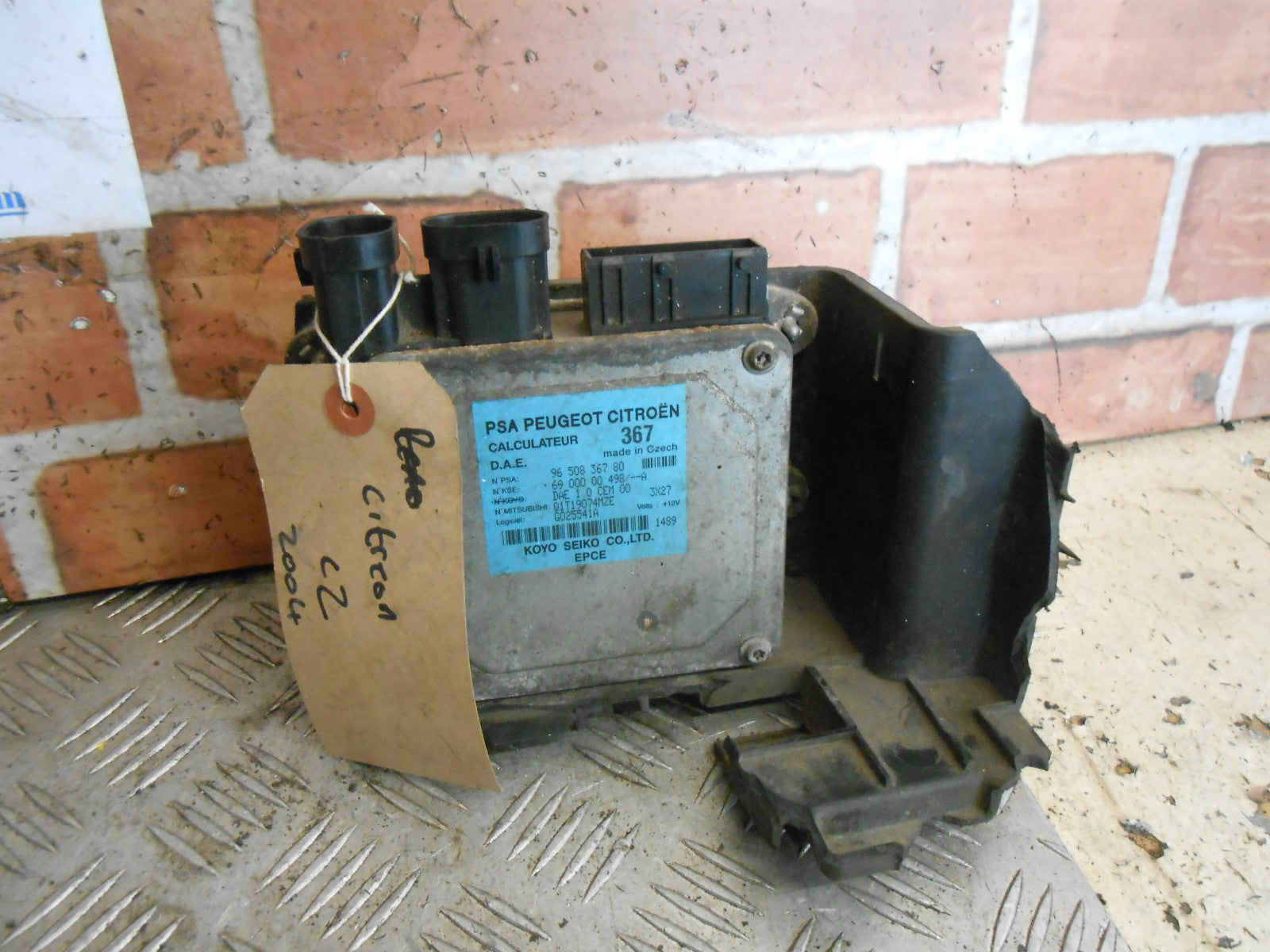 CITROEN C2 JM 2004 1.4 16V POWER STEERING ECU MODULE PSA 9650836780