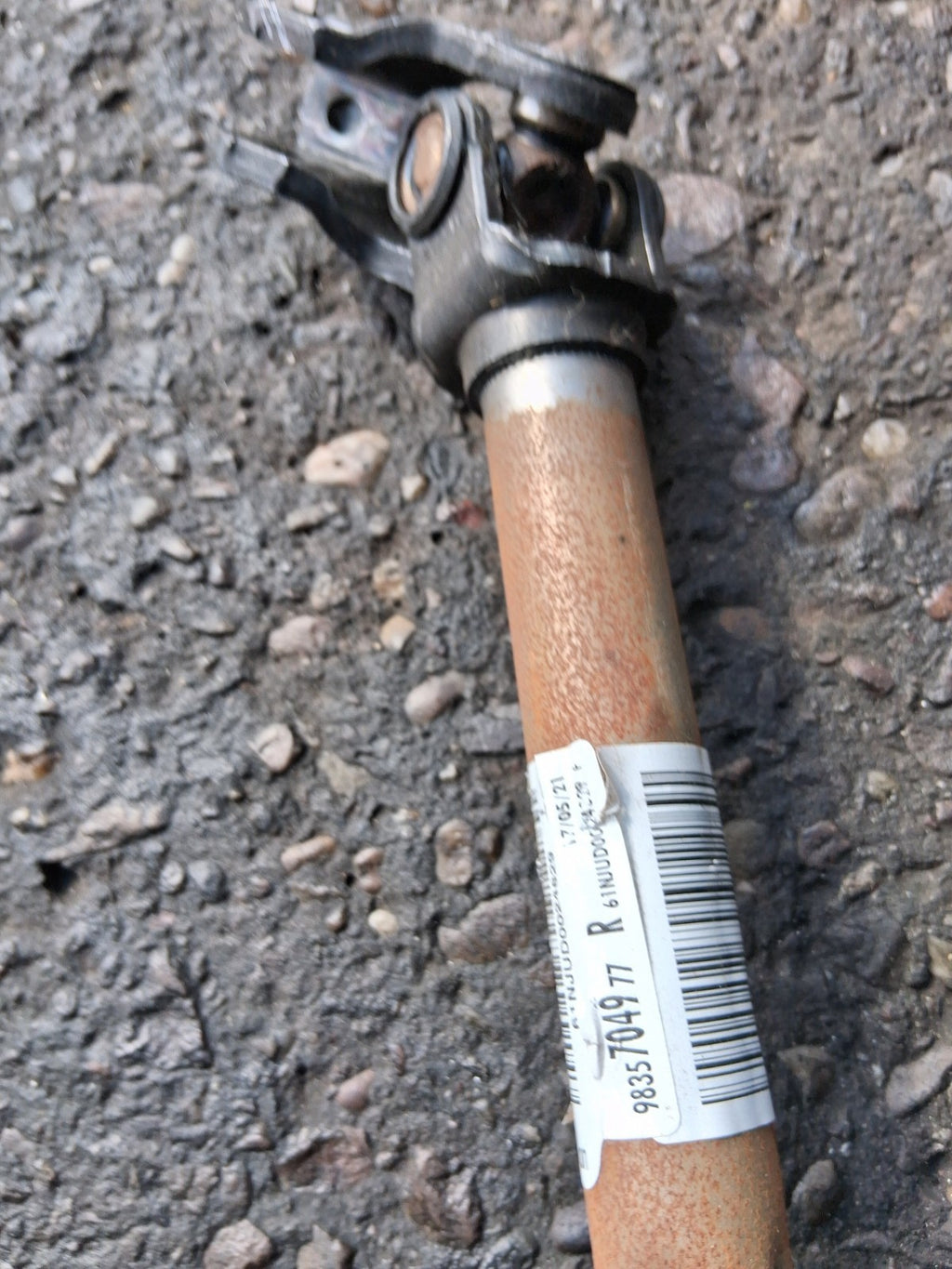 2021 CITROEN C3 MK3 STEERING COLUMN & IGNITION BARREL WITH KEY 9835704977