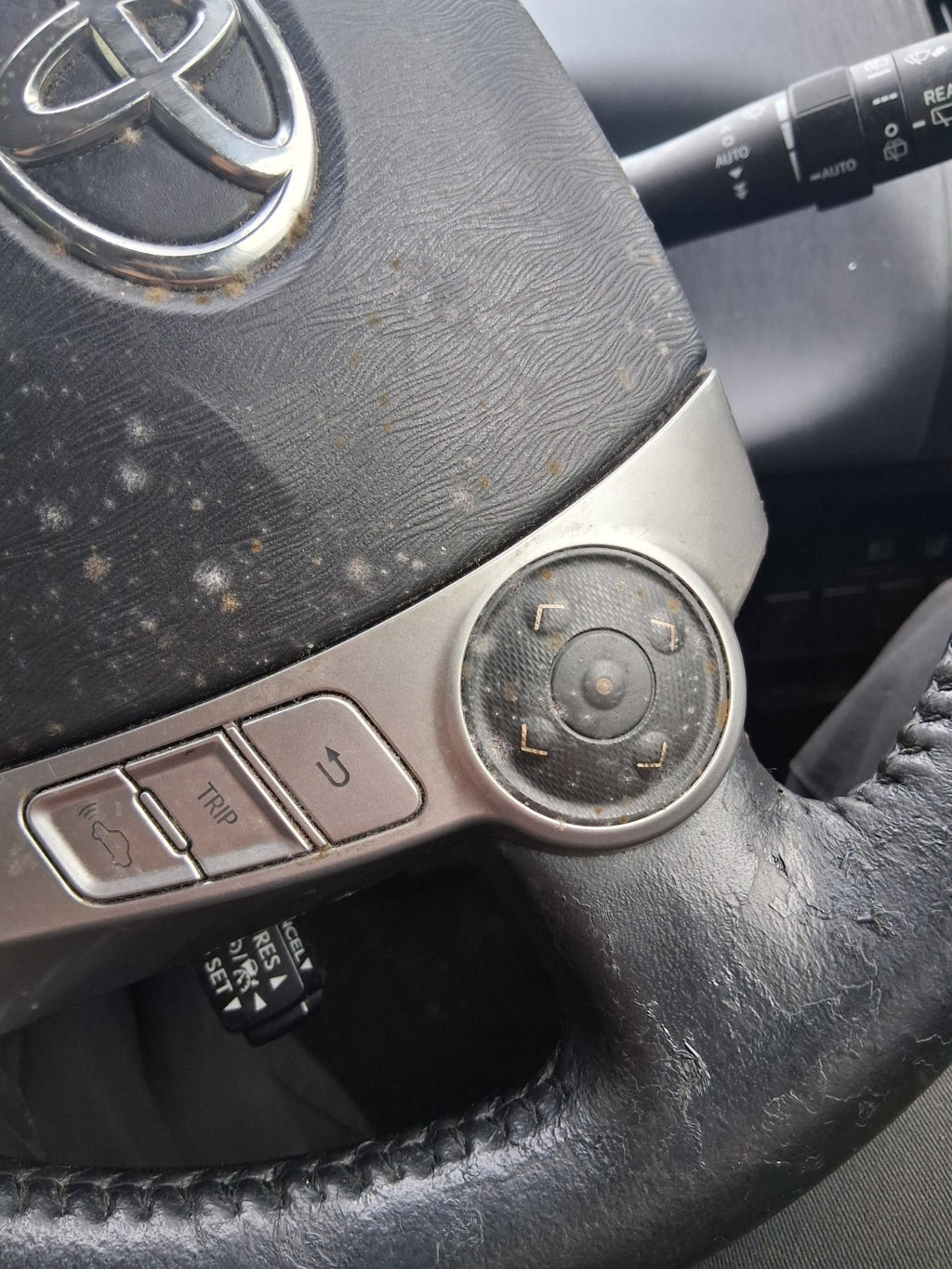 2018 TOYOTA PRIUS V PLUS XW40 MULTIFUNCTIONAL STEERING WHEEL ONLY