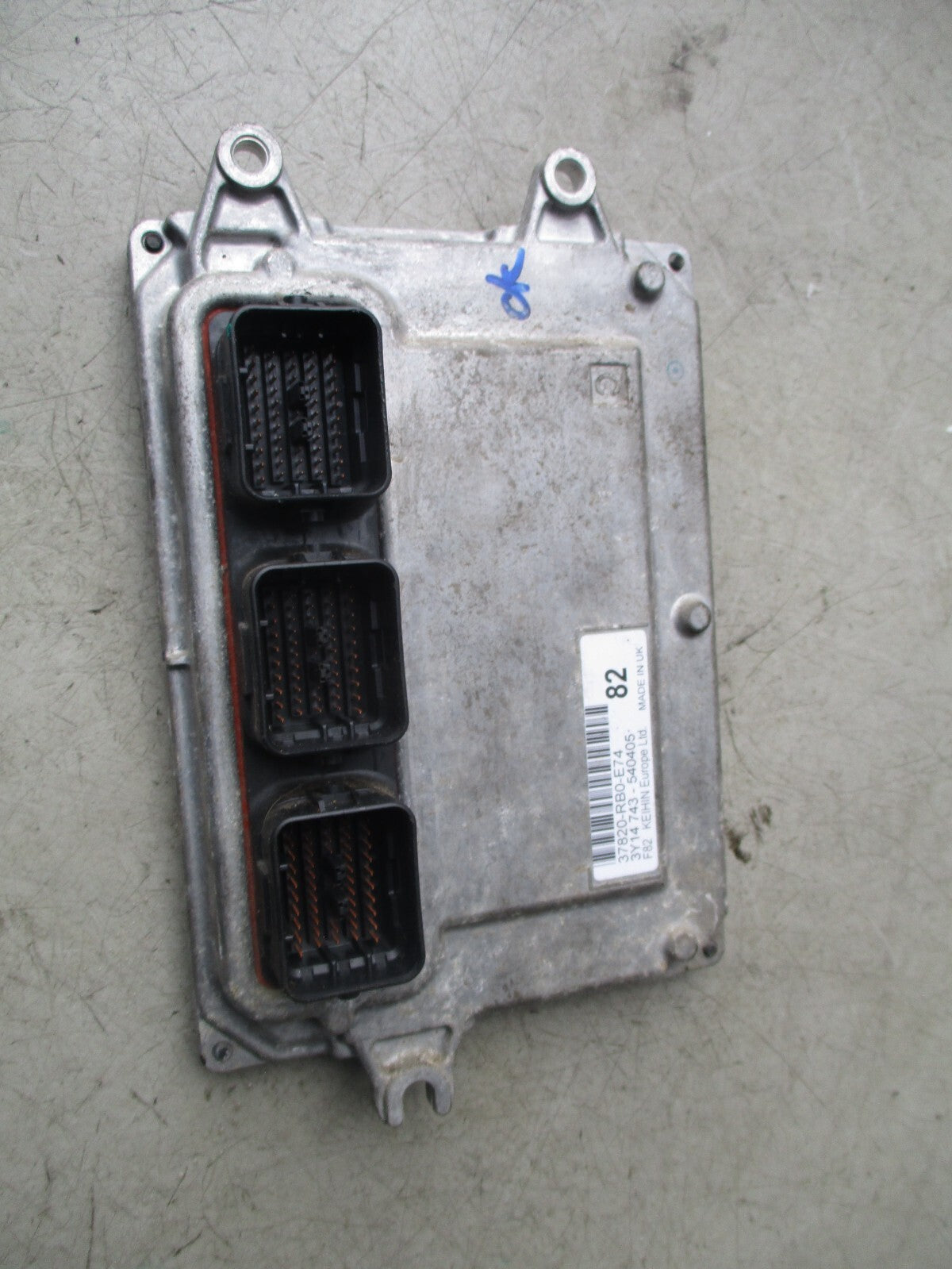 HONDA JAZZ MK3 2010 1.3 PETROL ECU ENGINE CONTROL MODULE 37820RB0E74