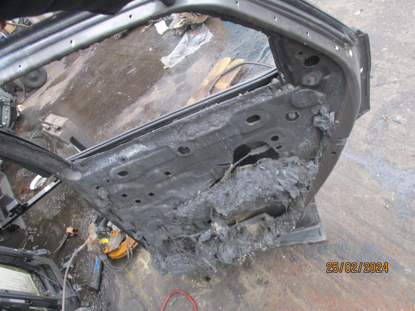CITROEN C4 MK3 2022 OSR DRIVER SIDE REAR DOOR GREY DAMAGED