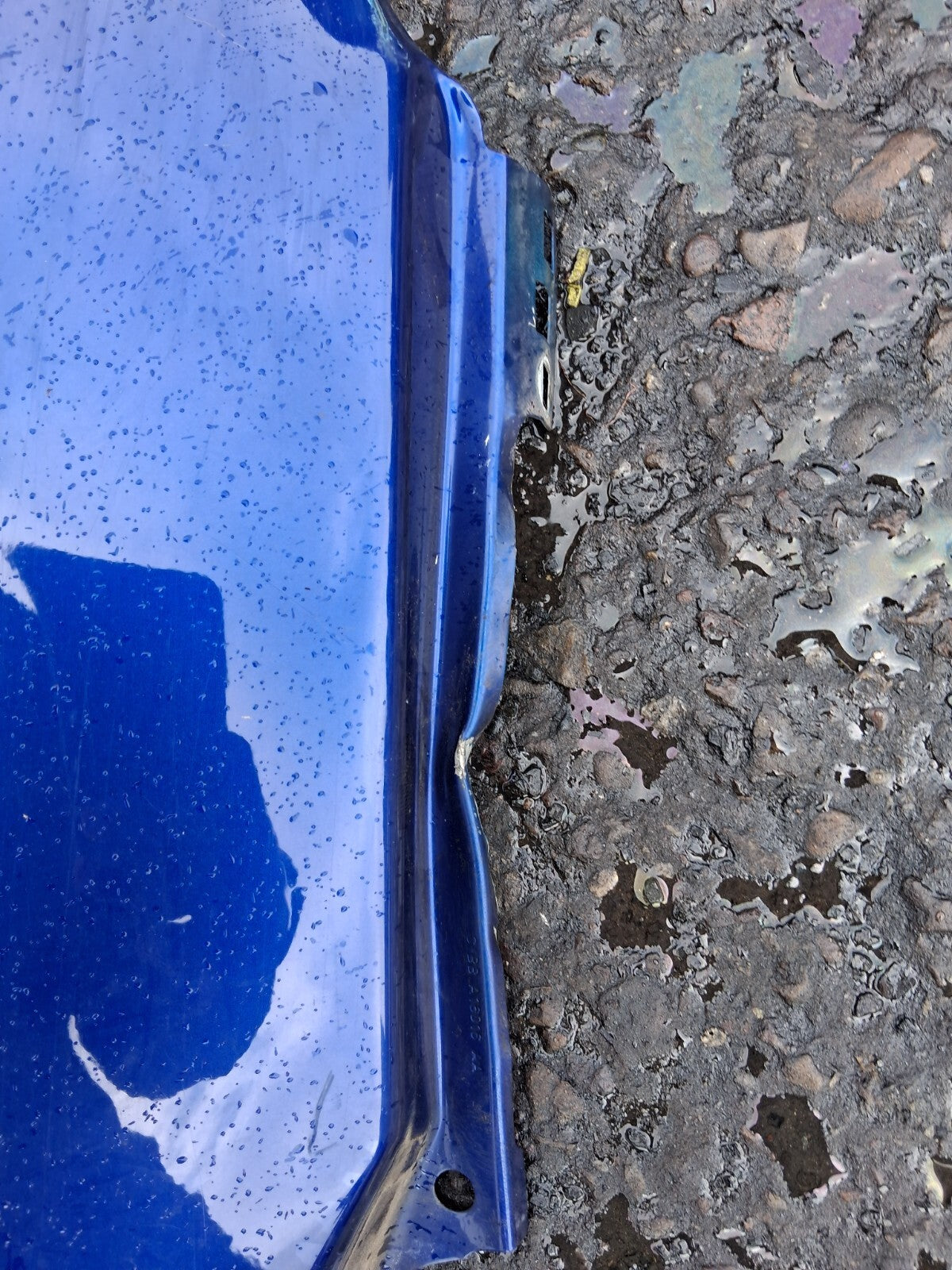 2016 FORD FIESTA MK7 NS PASSENGER SIDE WING PANEL BLUE HAS DAMAGED