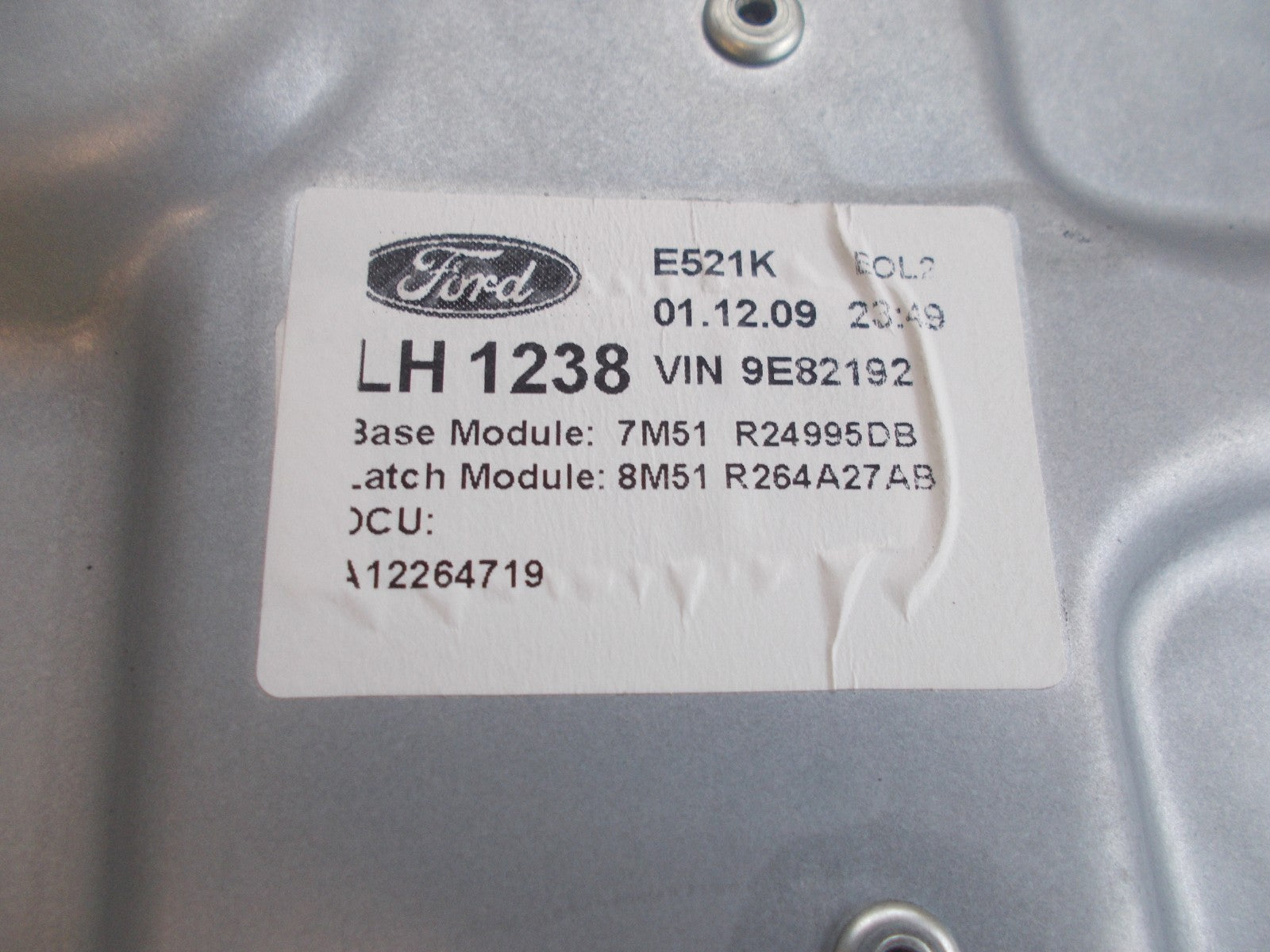 FORD FOCUS C-MAX C214 (K1) 2003-07 NSR PASSENGER REAR WINDOW REGULATOR MECH