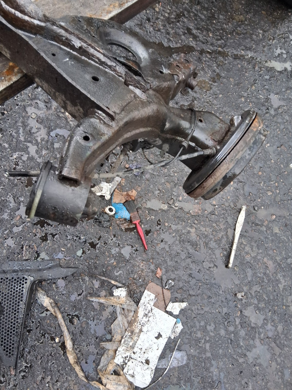 2017 NISSAN MICRA K14 COMPLETE  REAR AXLE DISC TYPE ASSEMBLY
