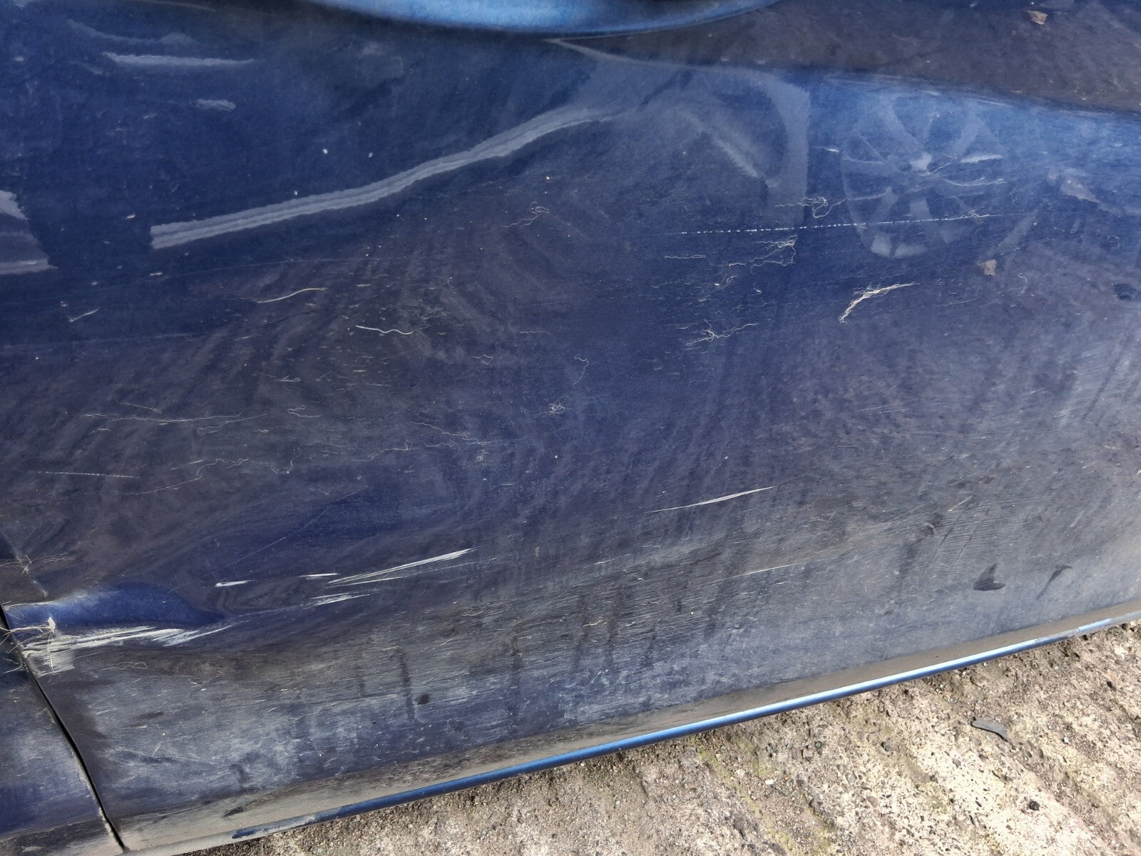 2010 FORD FIESTA MK7 OSF DRIVER SIDE FRONT RIGHT COMPLETE DOOR OCEAN BLUE