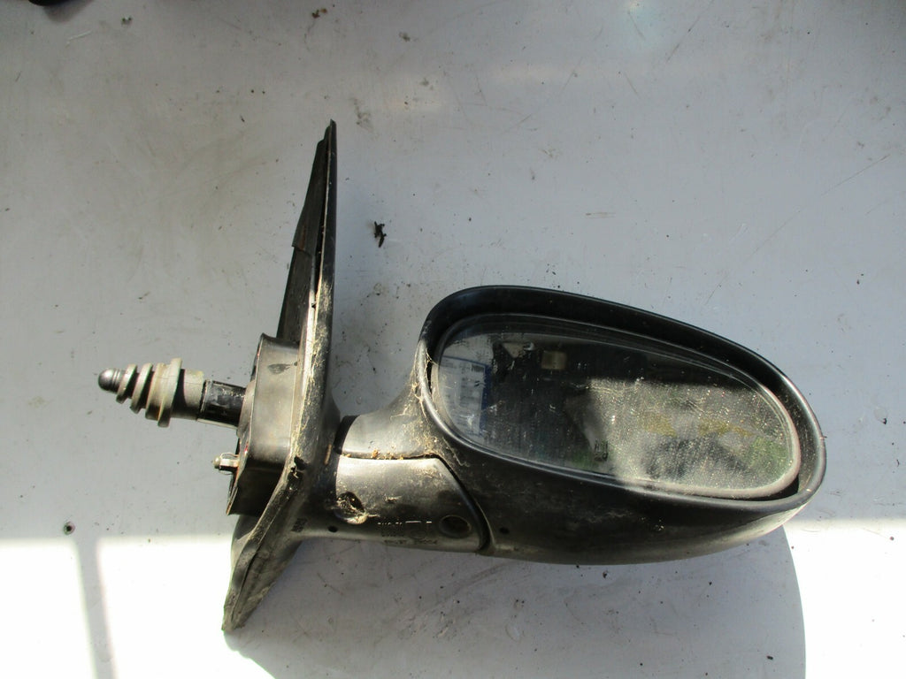 DAEWOO LANOS OS DRIVER SIDE MANUAL DOOR WING MIRROR BLACK