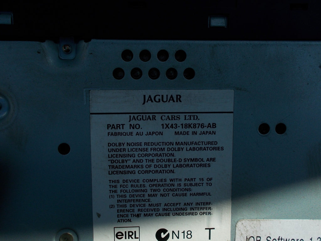 JAGUAR X TYPE 2002 RADIO CASSETTE DASH HEATING CONTROL 1X4318K876 AB